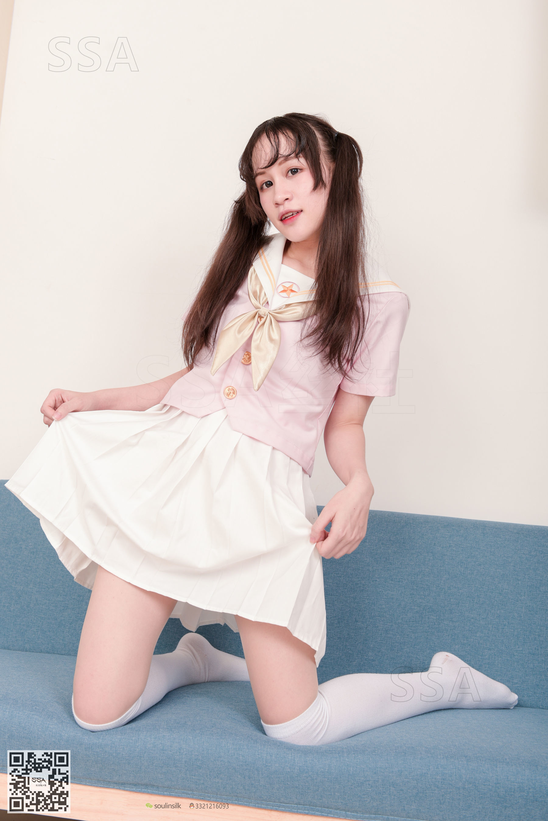 [SSA丝社]超清写真 No.144 丹丹 粉色JK制服