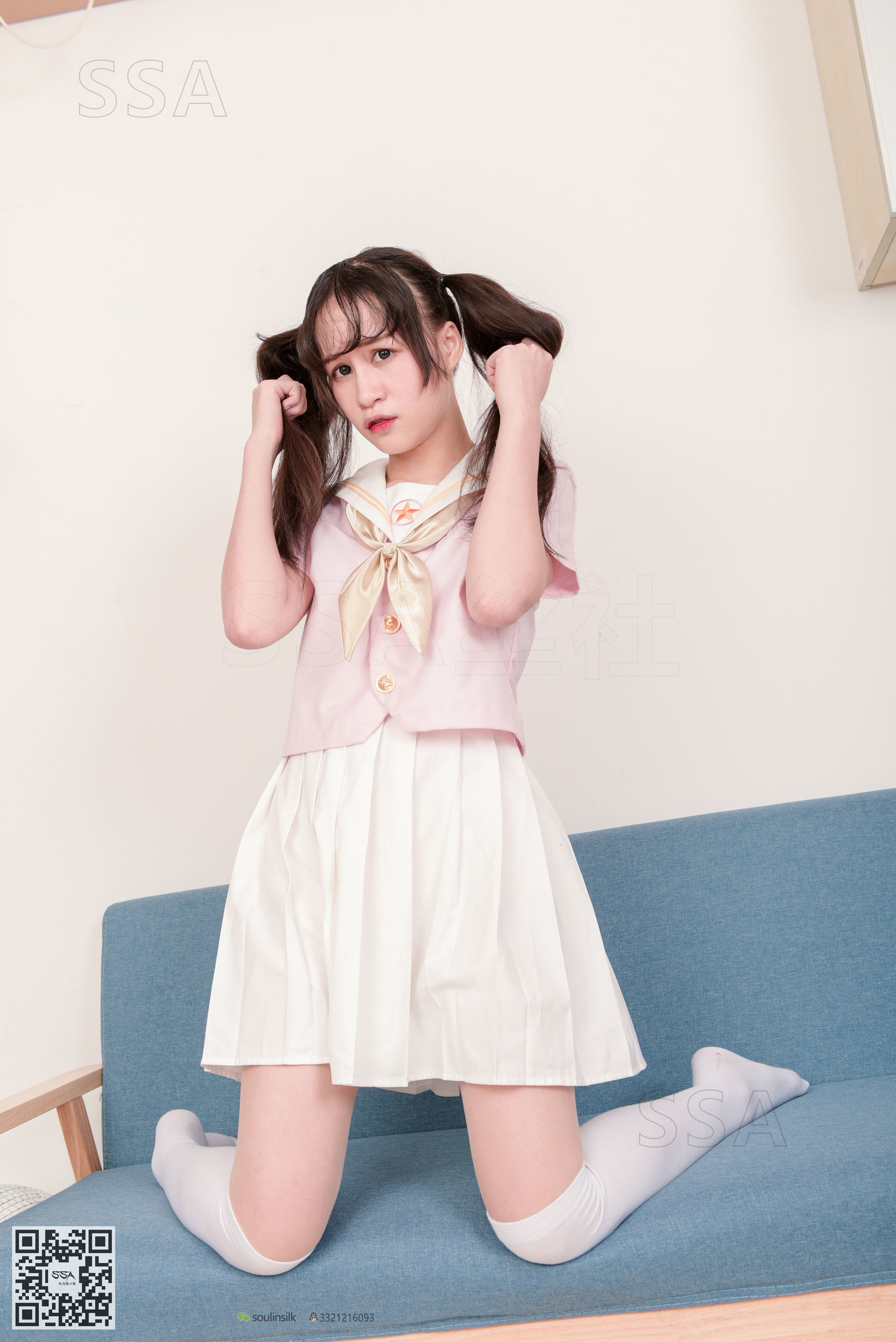 [SSA丝社]超清写真 No.144 丹丹 粉色JK制服