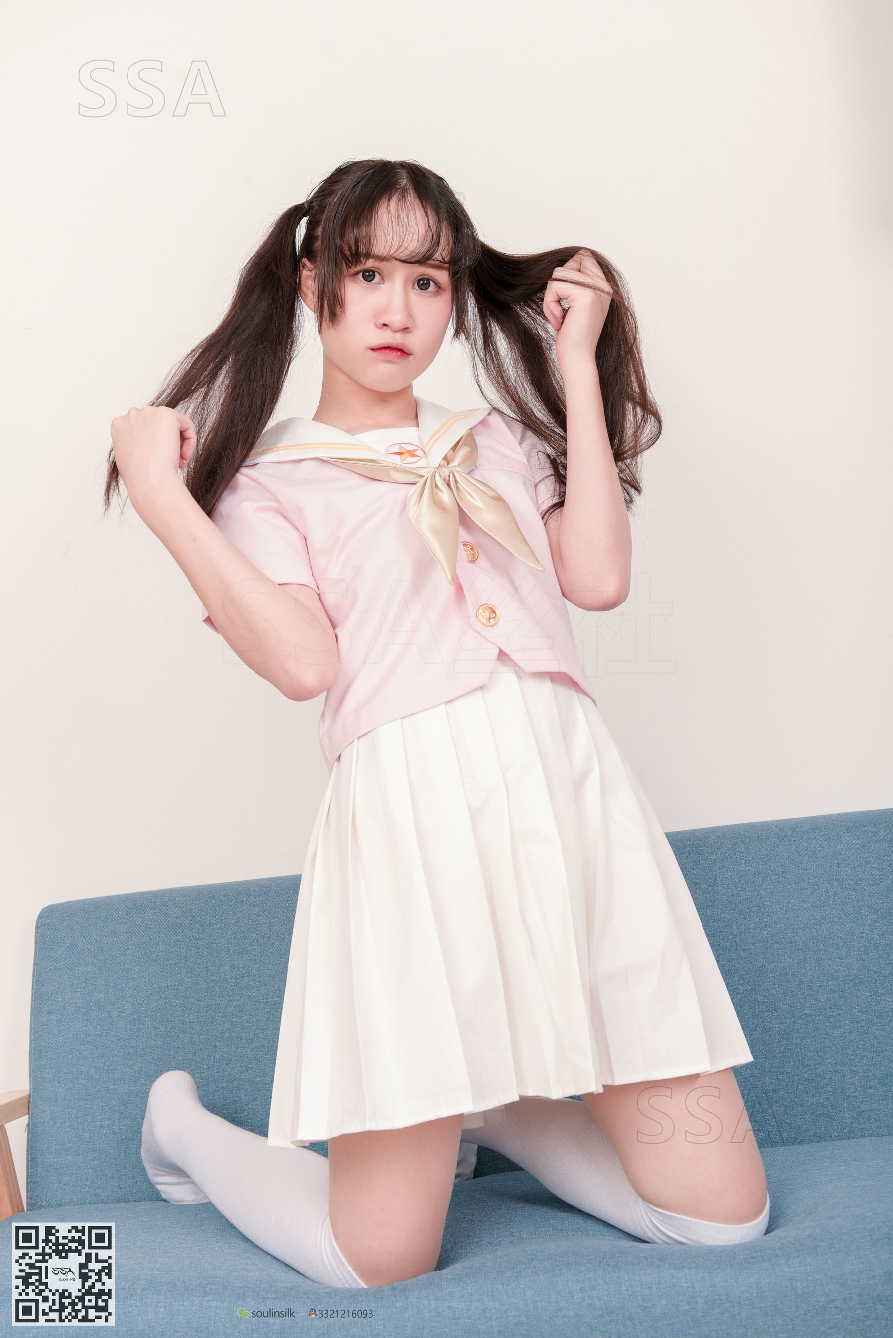 [SSA丝社]超清写真 No.144 丹丹 粉色JK制服