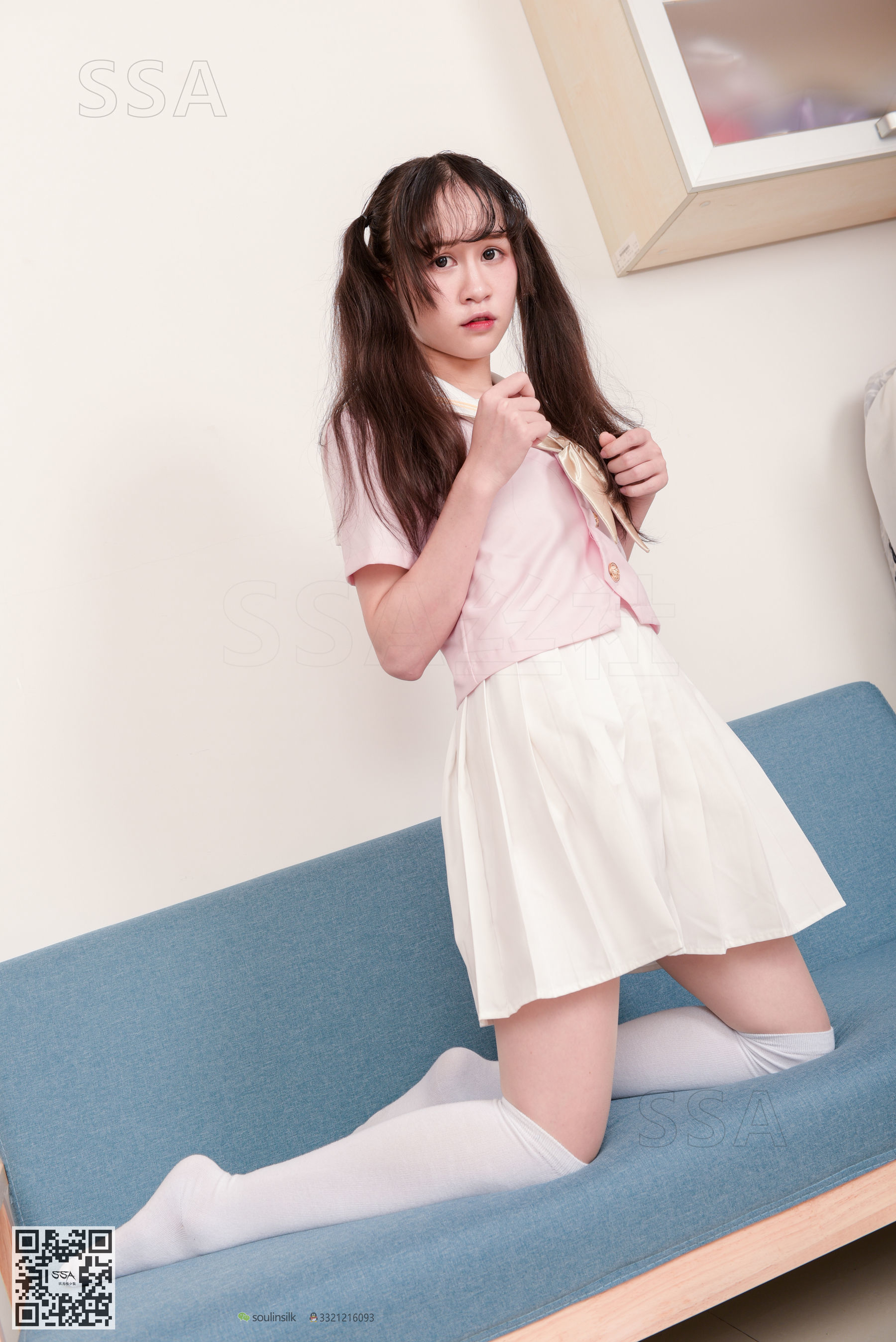 [SSA丝社]超清写真 No.144 丹丹 粉色JK制服