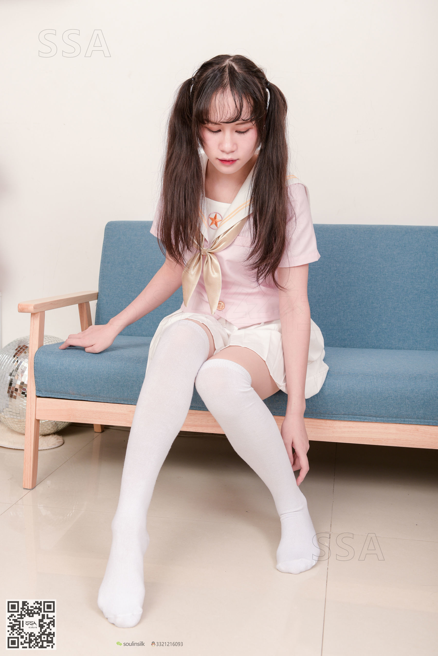 [SSA丝社]超清写真 No.144 丹丹 粉色JK制服