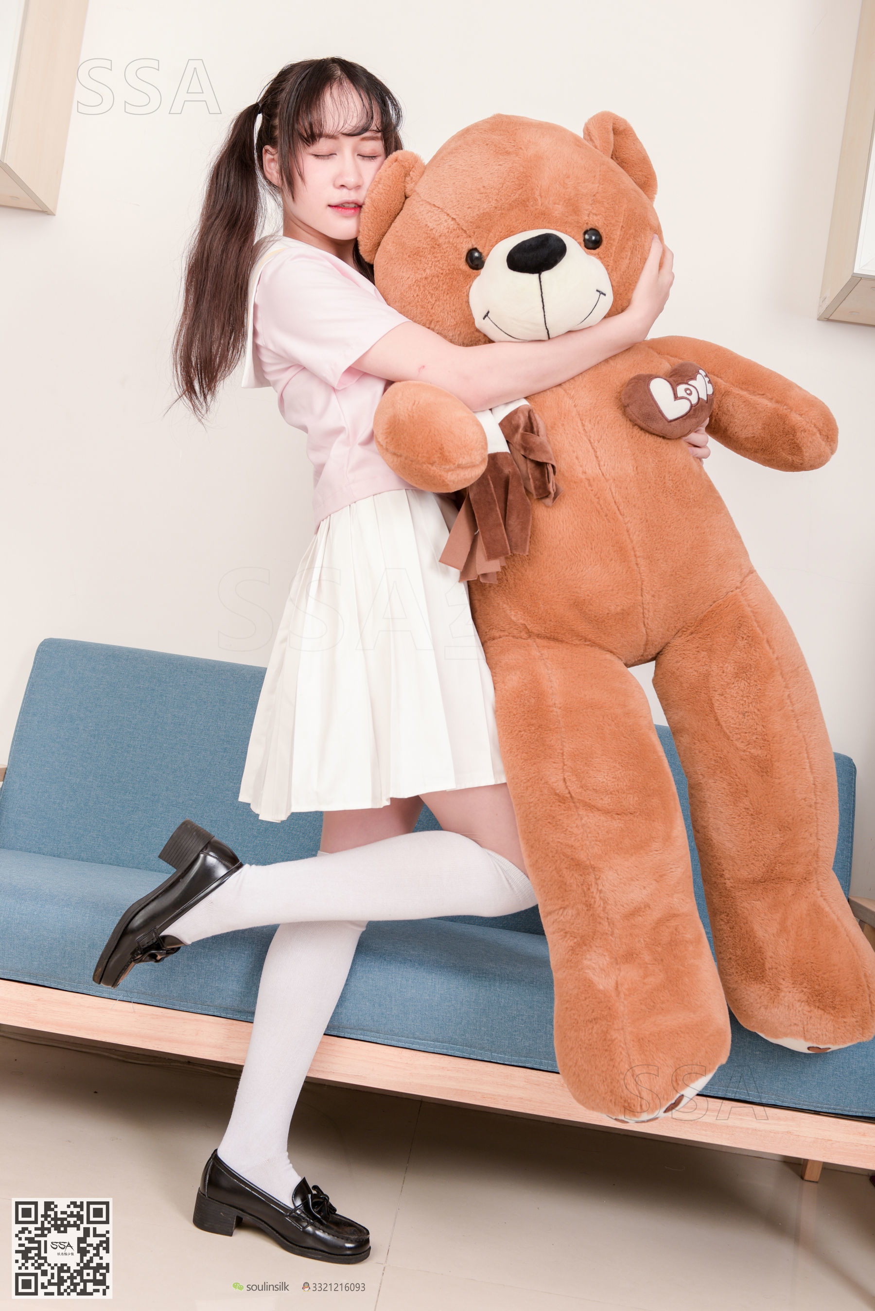 [SSA丝社]超清写真 No.144 丹丹 粉色JK制服