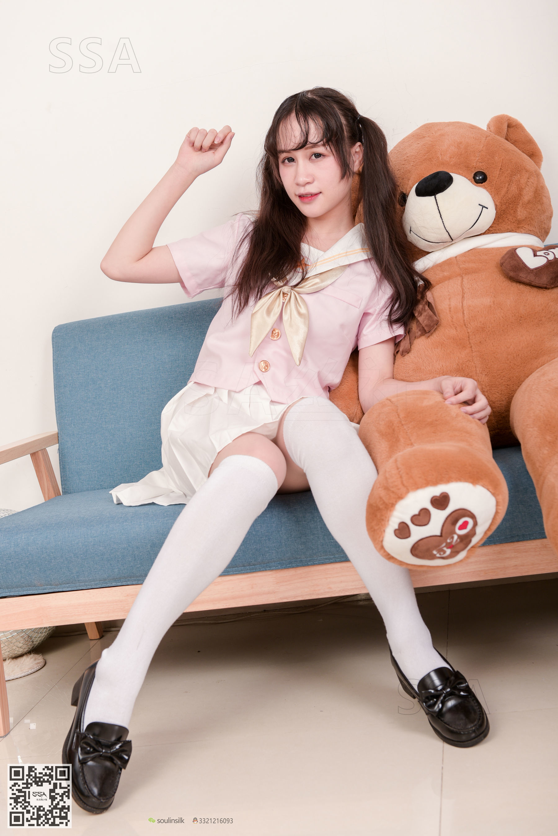 [SSA丝社]超清写真 No.144 丹丹 粉色JK制服