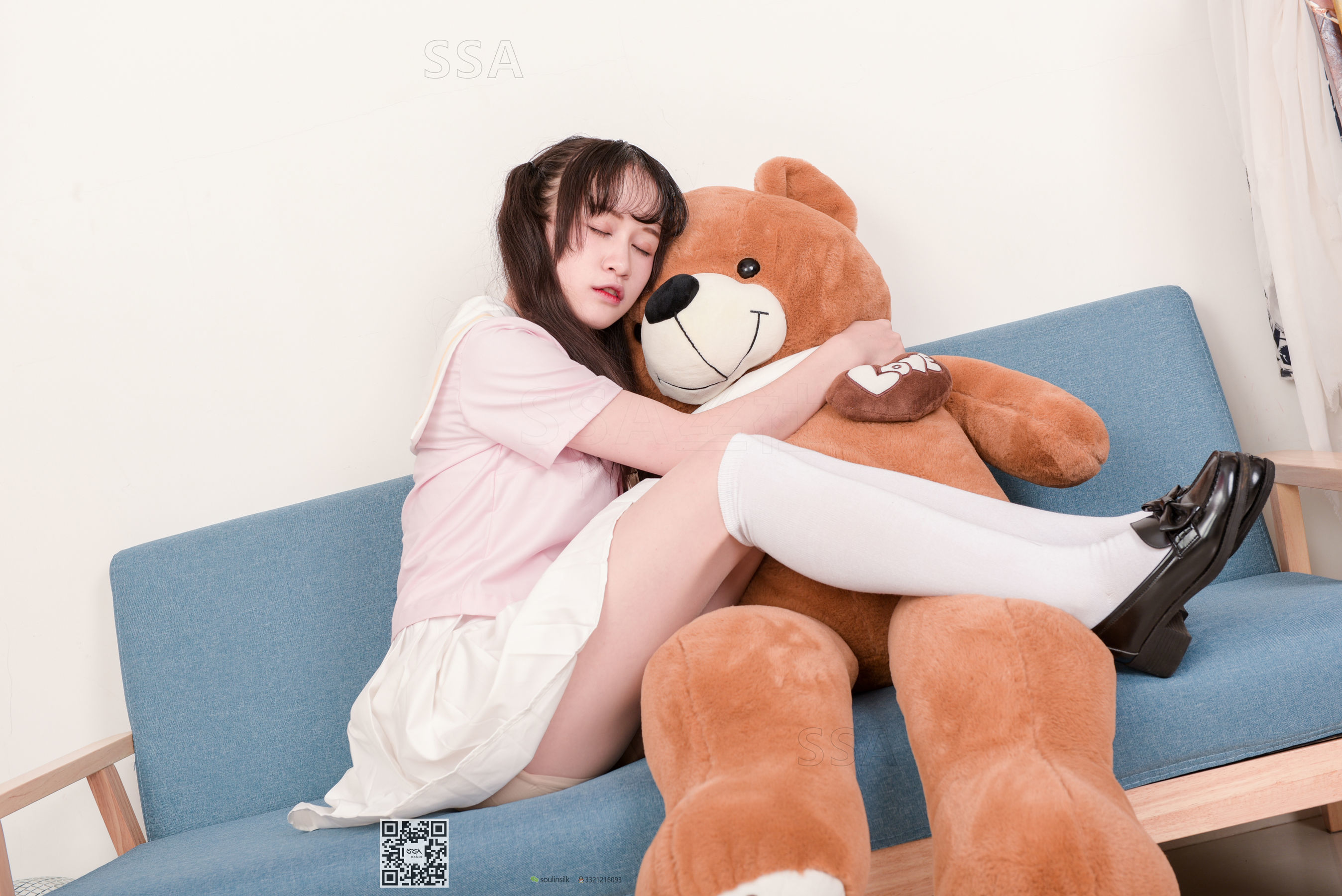 [SSA丝社]超清写真 No.144 丹丹 粉色JK制服