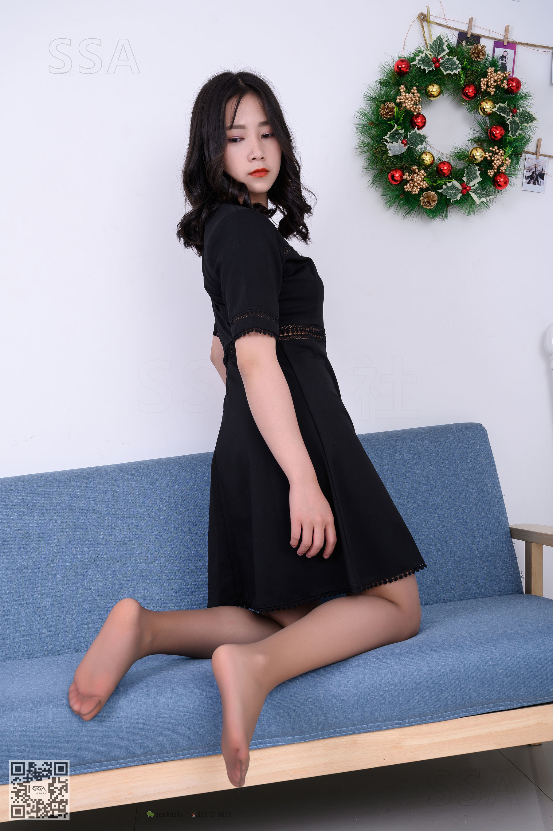 [SSA丝社]超清写真 No.161 阿花 黑色连衣裙
