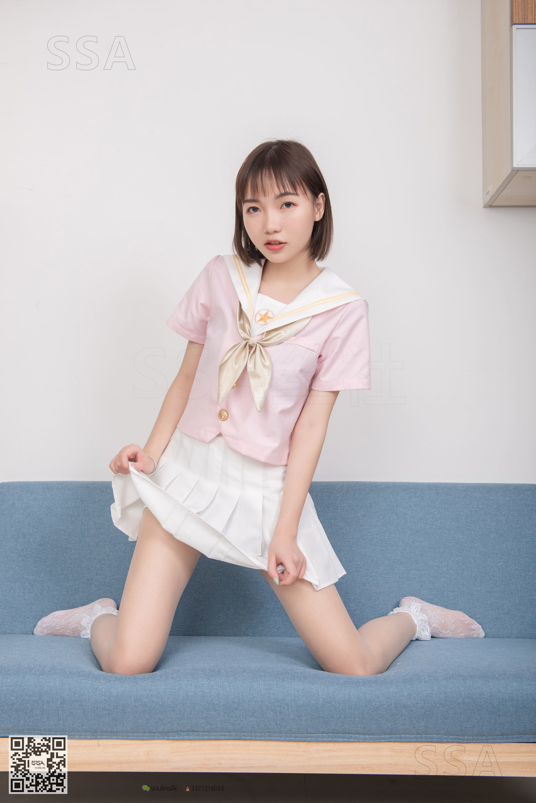 [SSA丝社]超清写真 No.162 桃子粉色JK制服