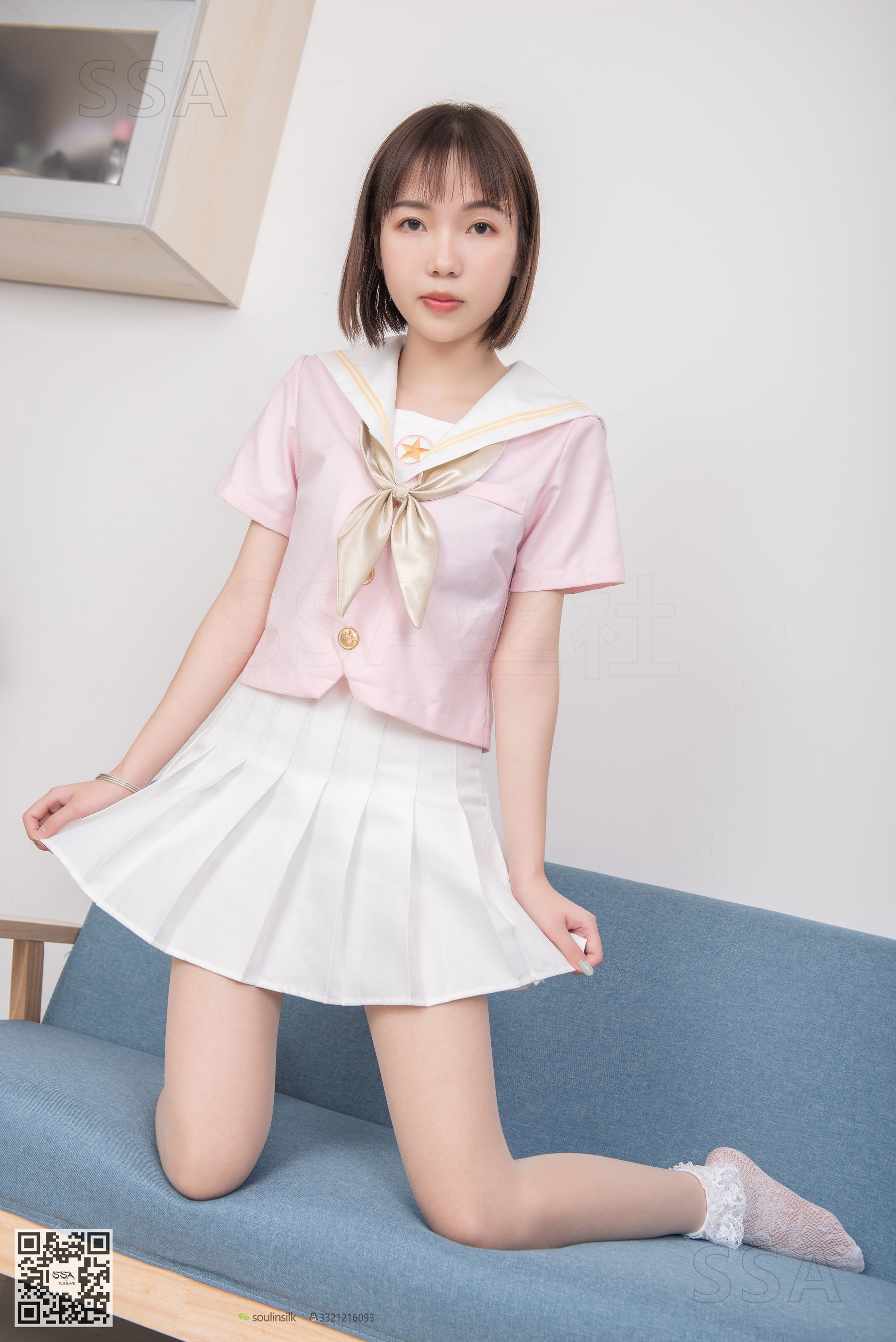 [SSA丝社]超清写真 No.162 桃子粉色JK制服
