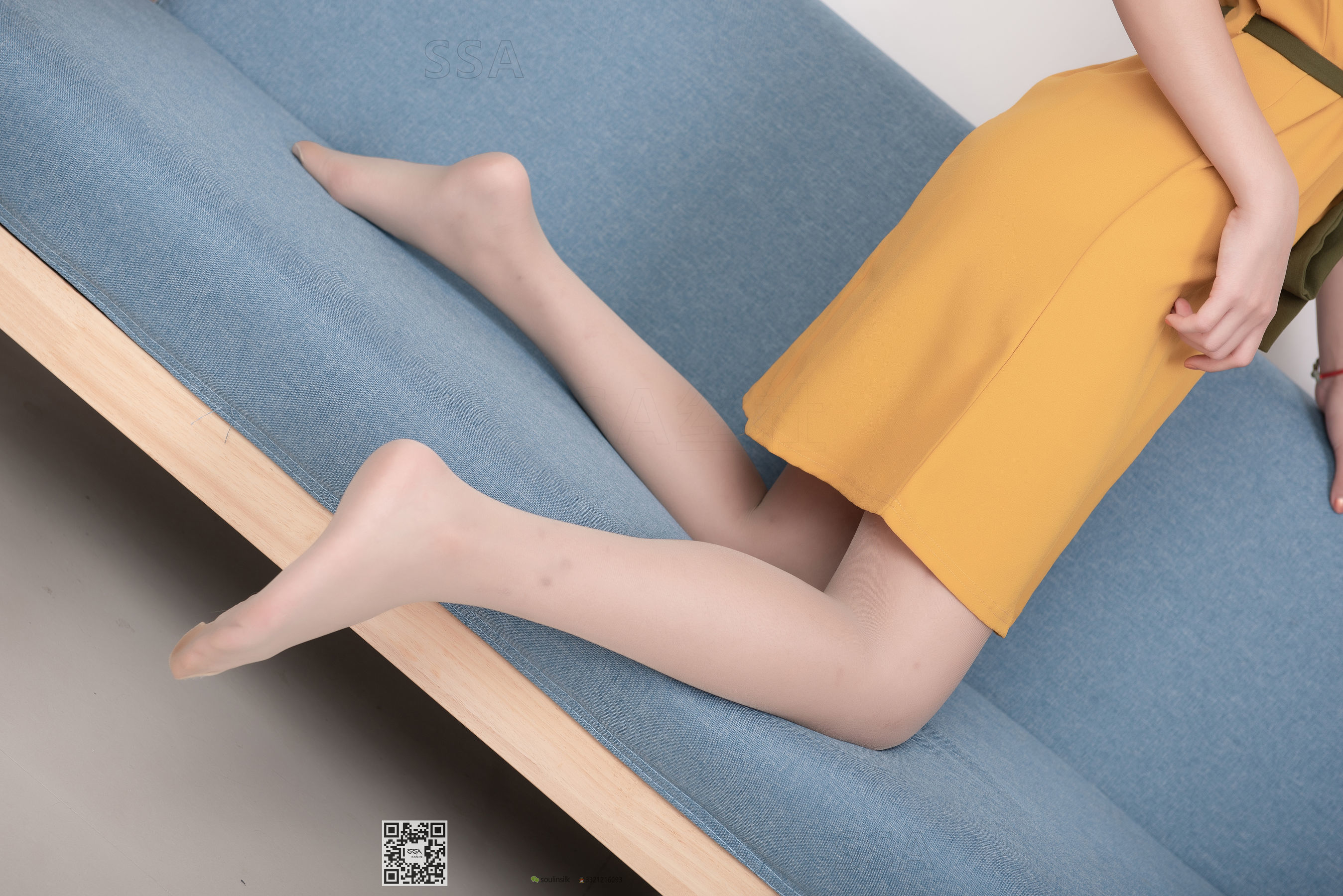 [SSA丝社]超清写真 No.165 小凉 黄色连衣裙肉丝