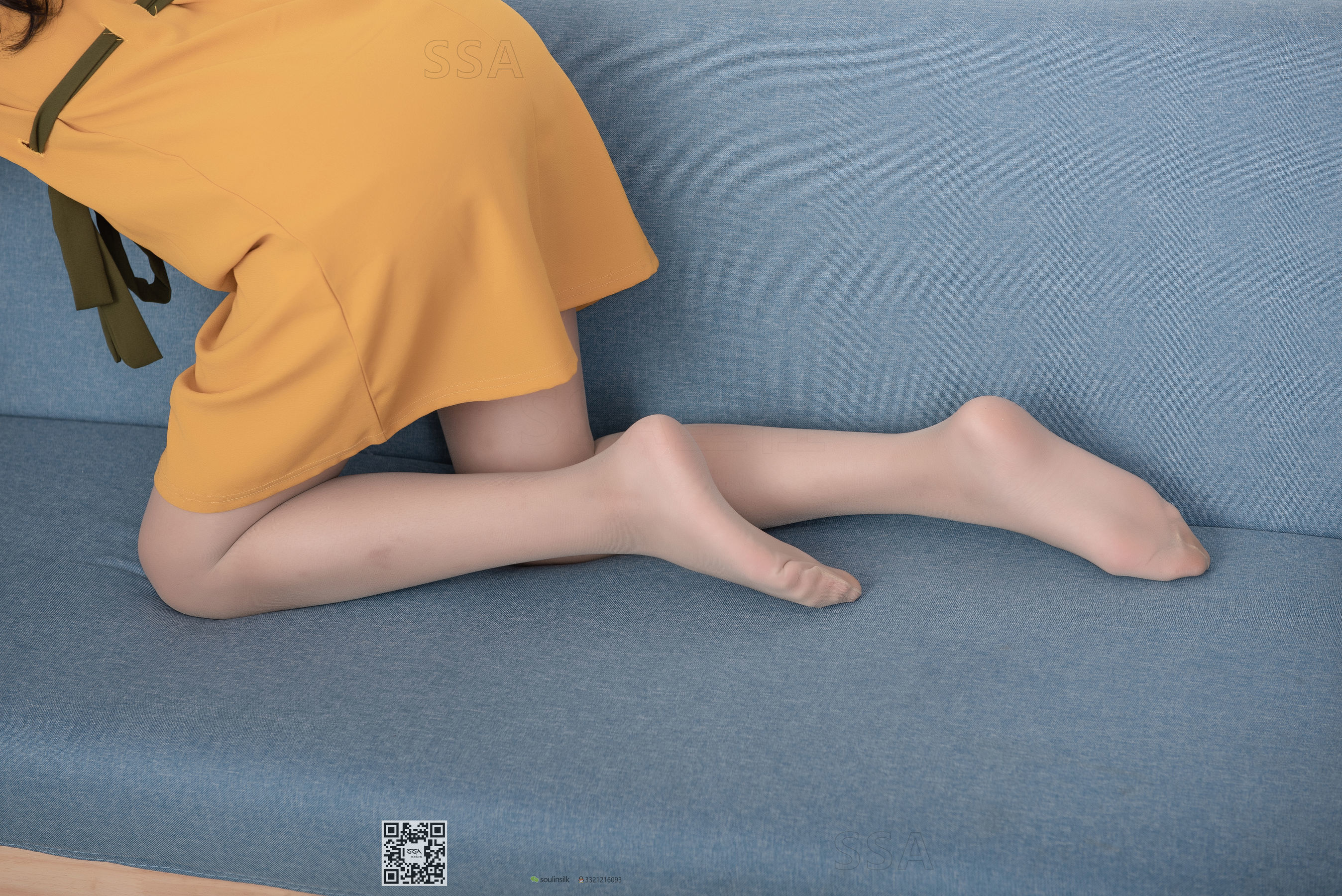 [SSA丝社]超清写真 No.165 小凉 黄色连衣裙肉丝