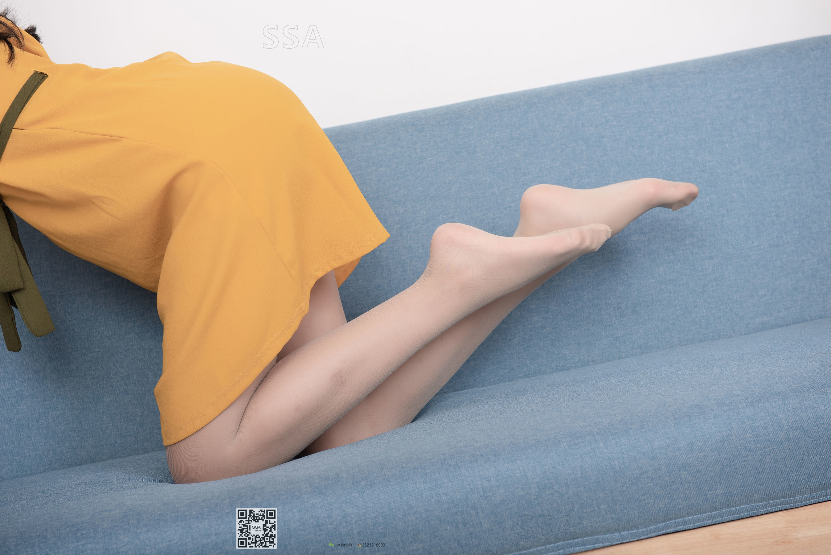 [SSA丝社]超清写真 No.165 小凉 黄色连衣裙肉丝