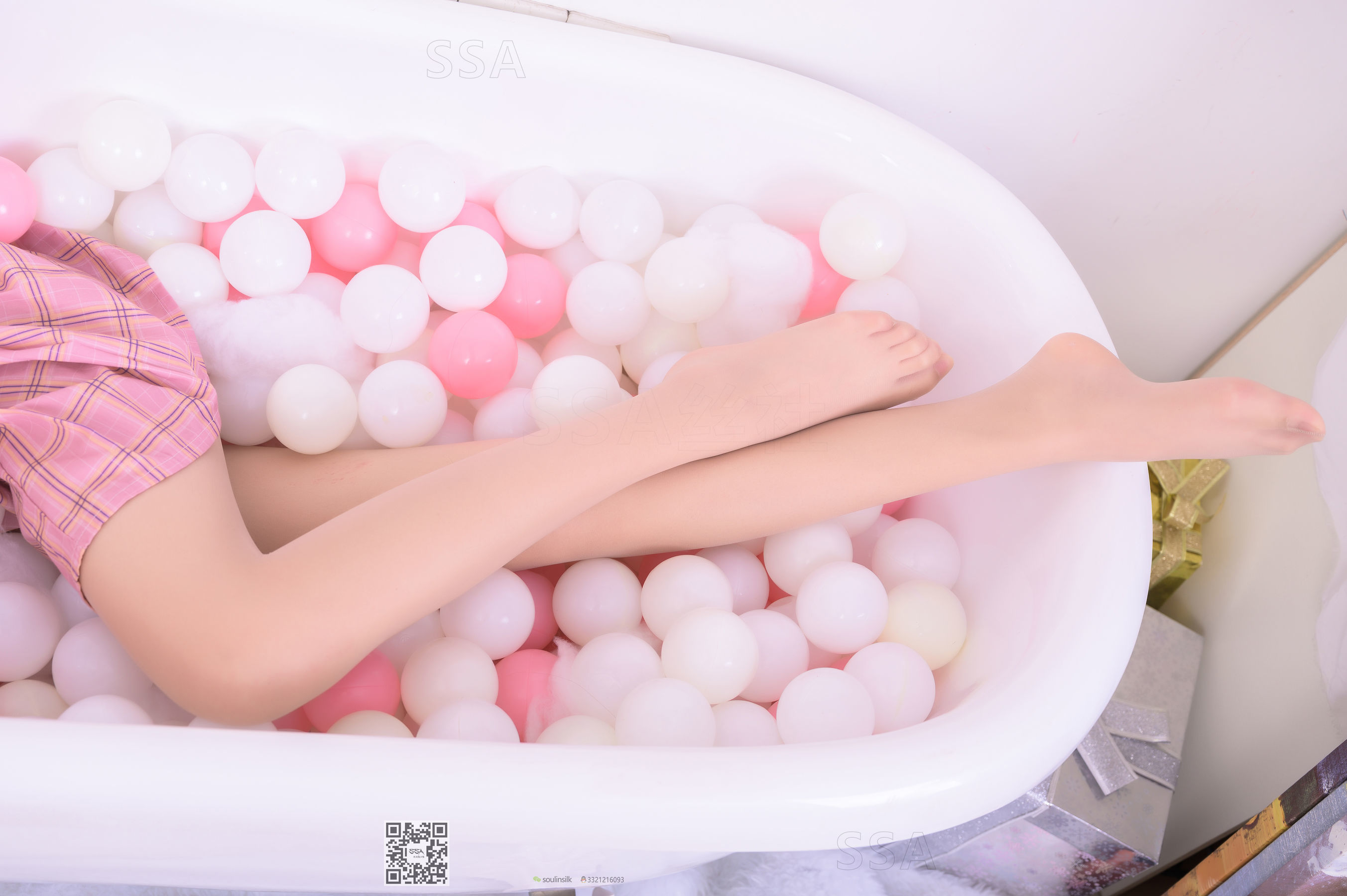 [SSA丝社]超清写真 No.177 小九 粉色百褶裙
