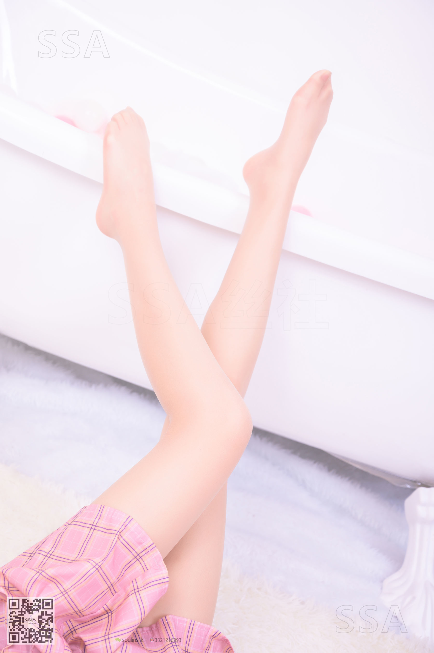 [SSA丝社]超清写真 No.177 小九 粉色百褶裙