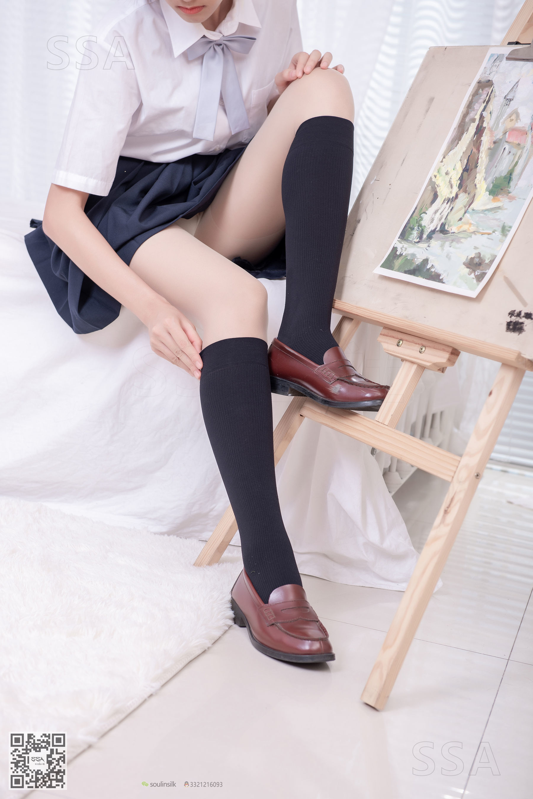 [SSA丝社]超清写真 No.181 小佩 酒窝少女JK制服肉丝黑袜