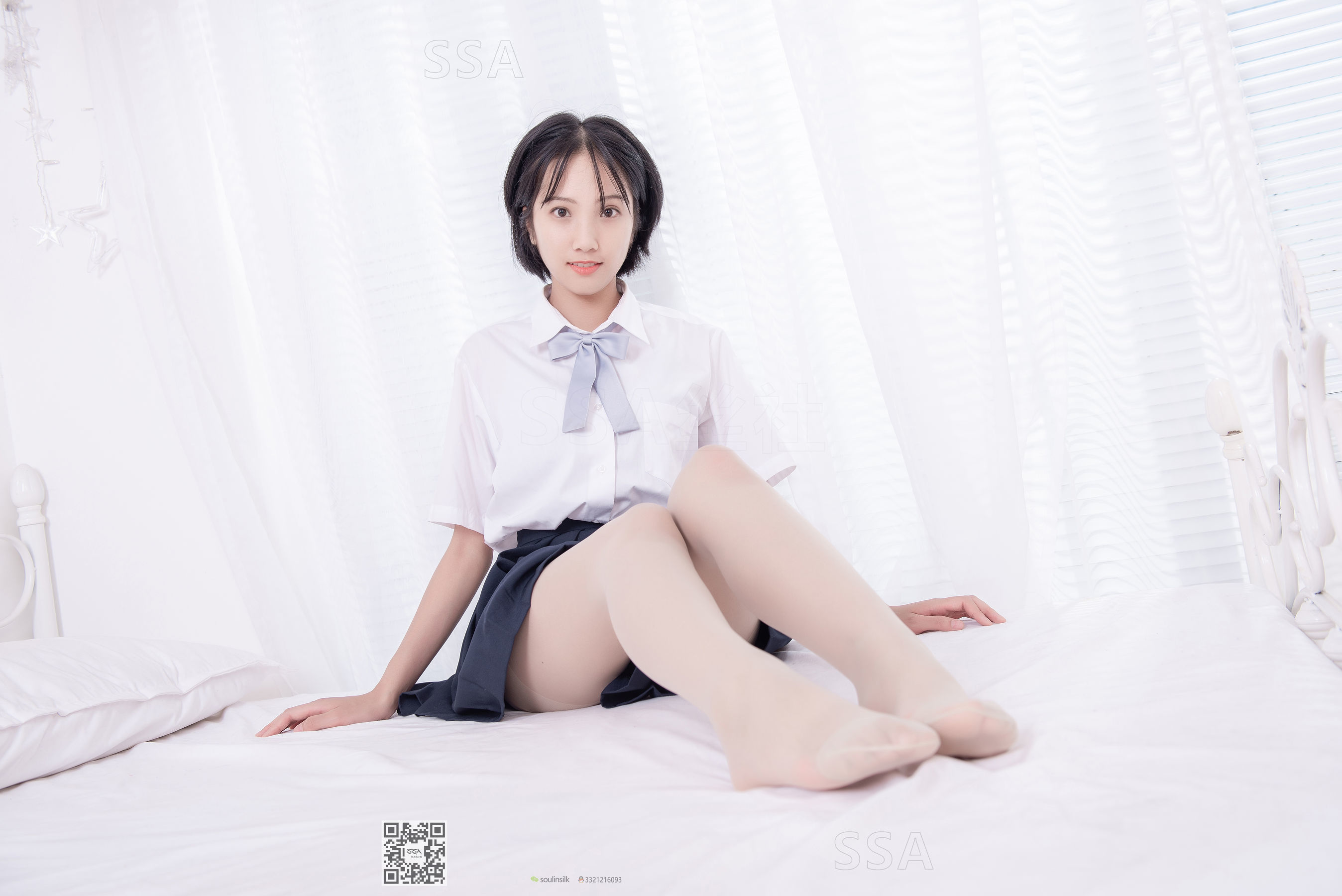 [SSA丝社]超清写真 No.181 小佩 酒窝少女JK制服肉丝黑袜