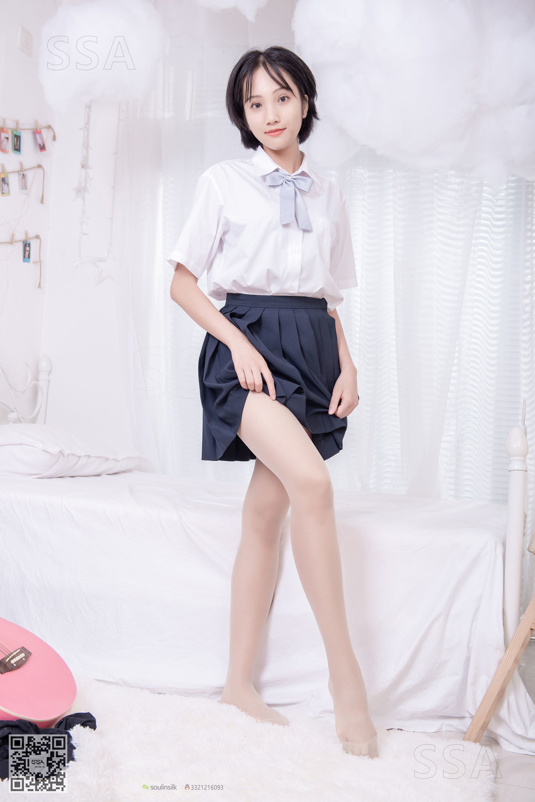 [SSA丝社]超清写真 No.181 小佩 酒窝少女JK制服肉丝黑袜