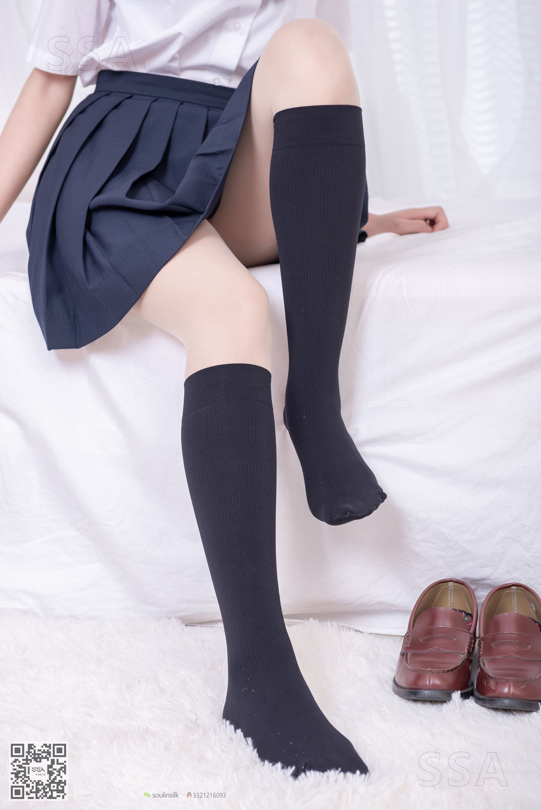 [SSA丝社]超清写真 No.181 小佩 酒窝少女JK制服肉丝黑袜