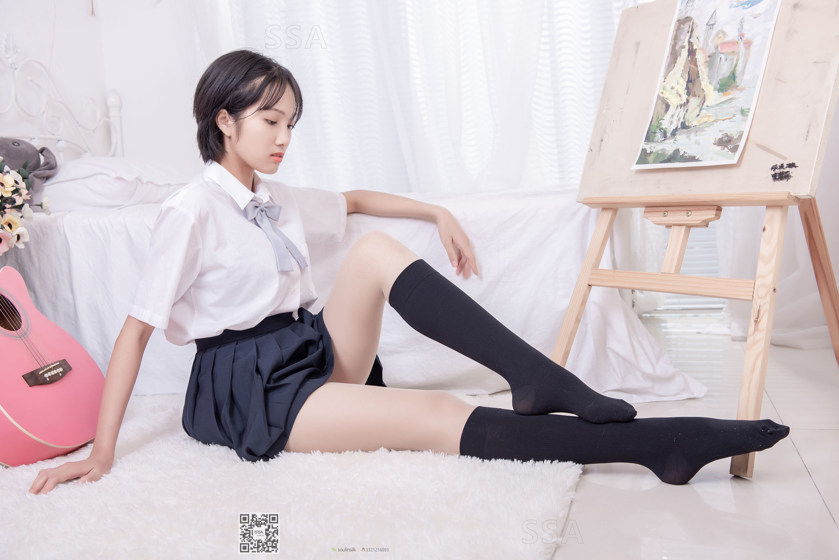[SSA丝社]超清写真 No.181 小佩 酒窝少女JK制服肉丝黑袜