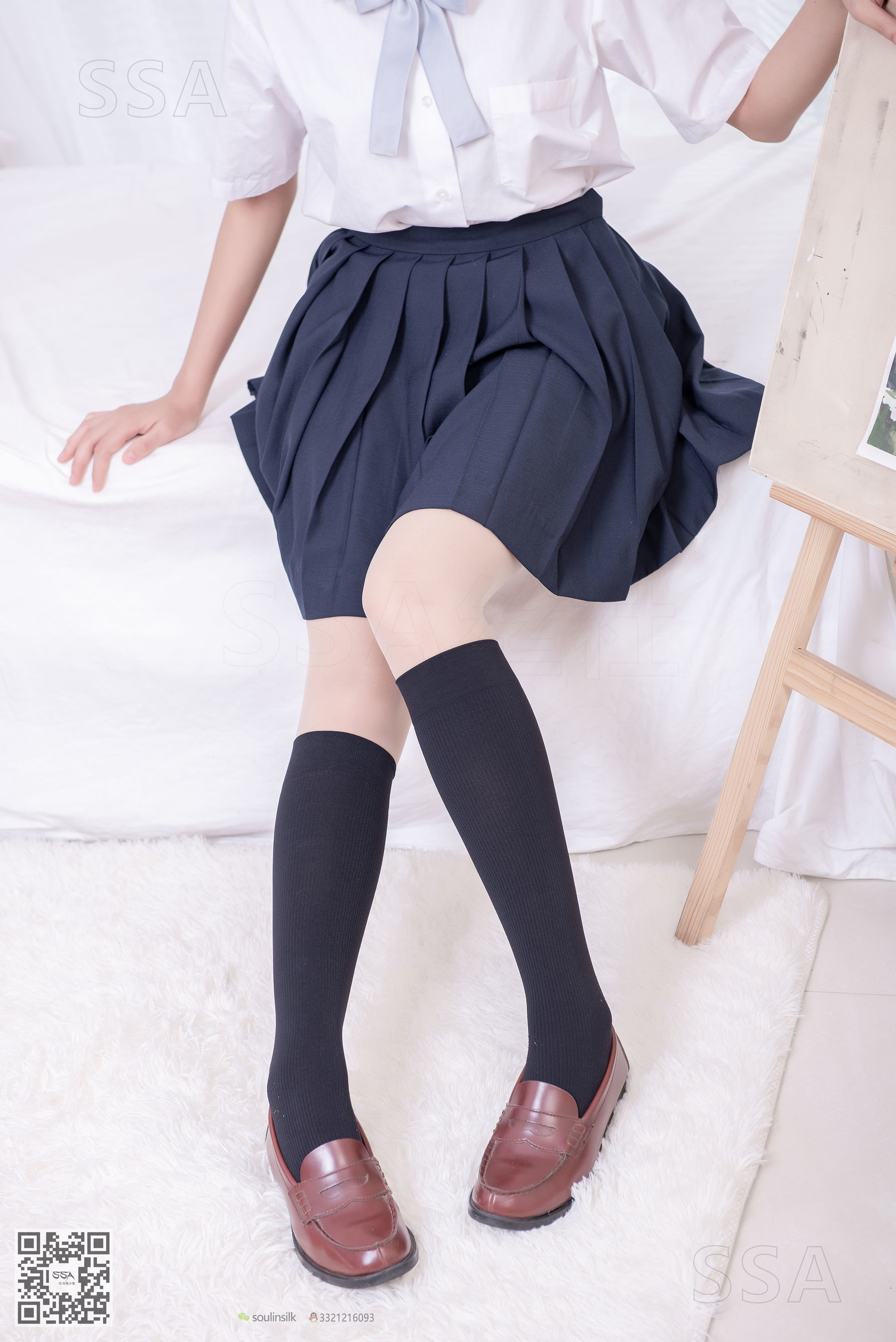 [SSA丝社]超清写真 No.181 小佩 酒窝少女JK制服肉丝黑袜