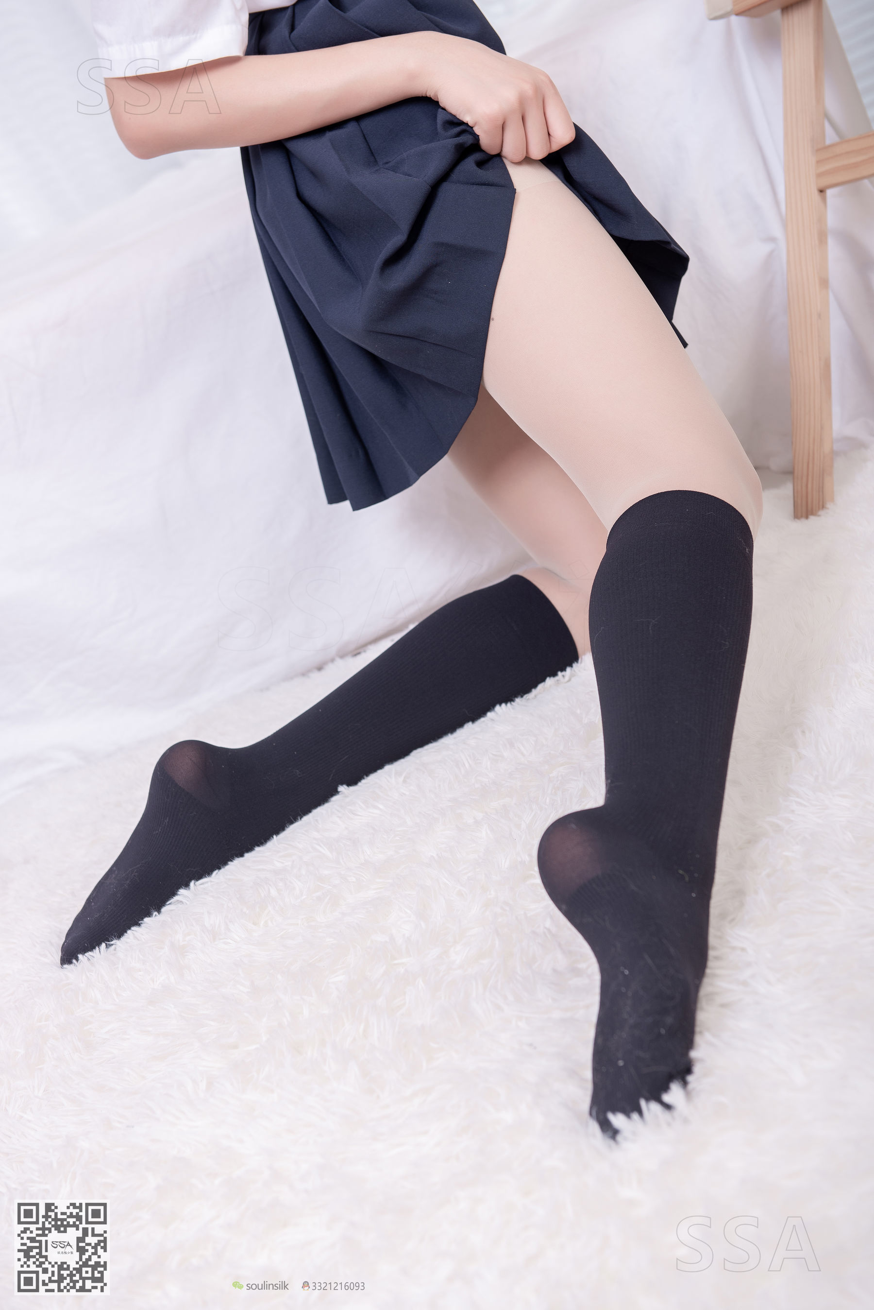 [SSA丝社]超清写真 No.181 小佩 酒窝少女JK制服肉丝黑袜