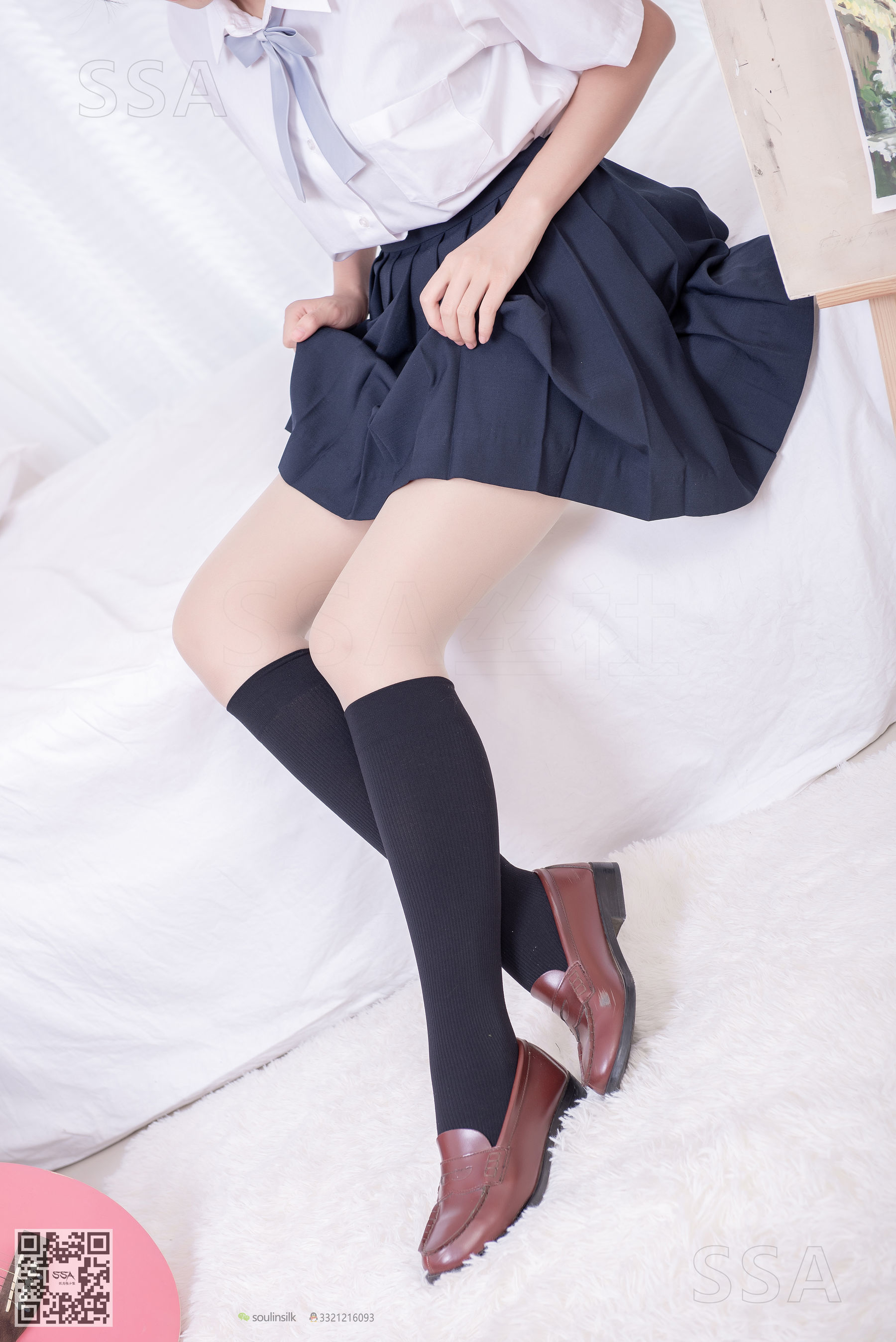 [SSA丝社]超清写真 No.181 小佩 酒窝少女JK制服肉丝黑袜
