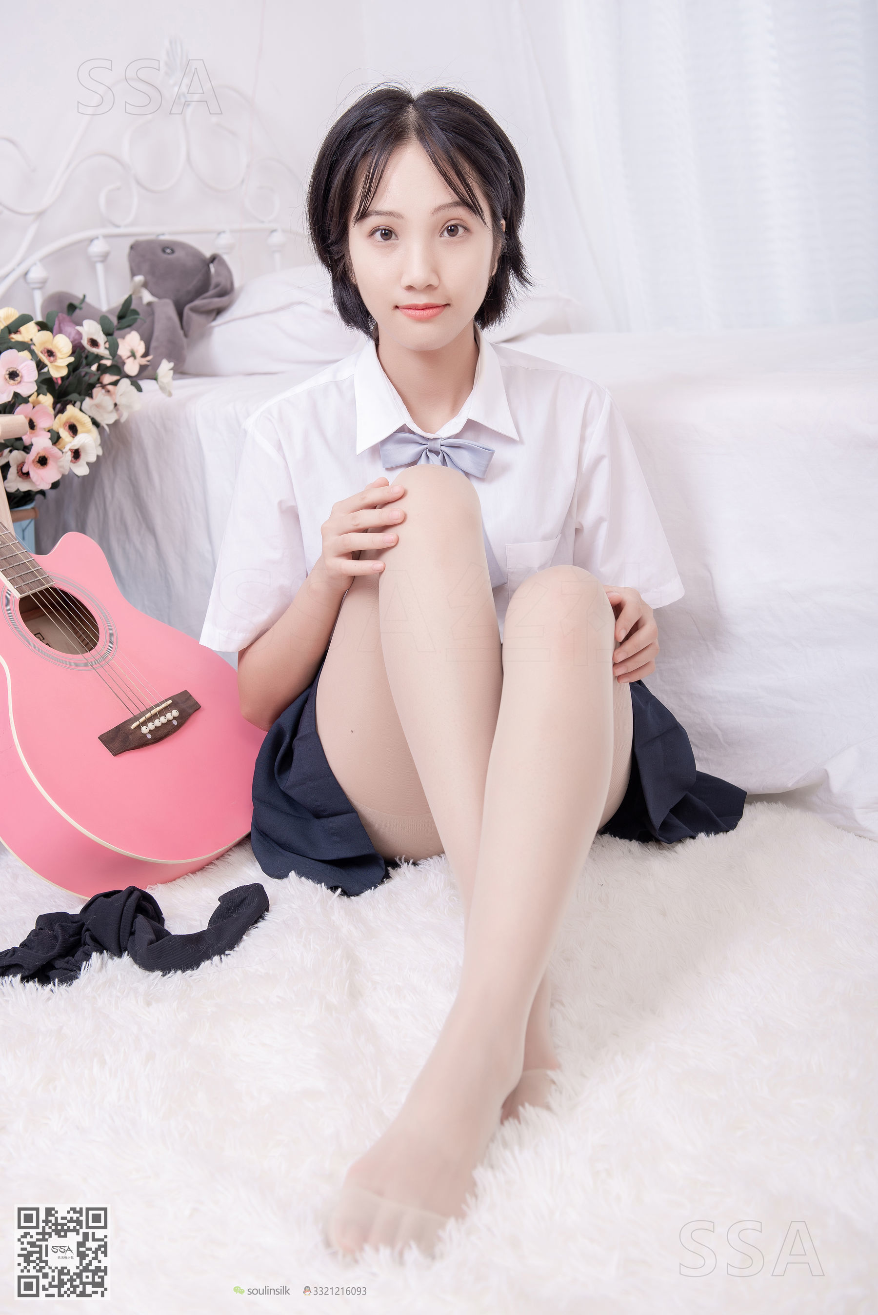 [SSA丝社]超清写真 No.181 小佩 酒窝少女JK制服肉丝黑袜