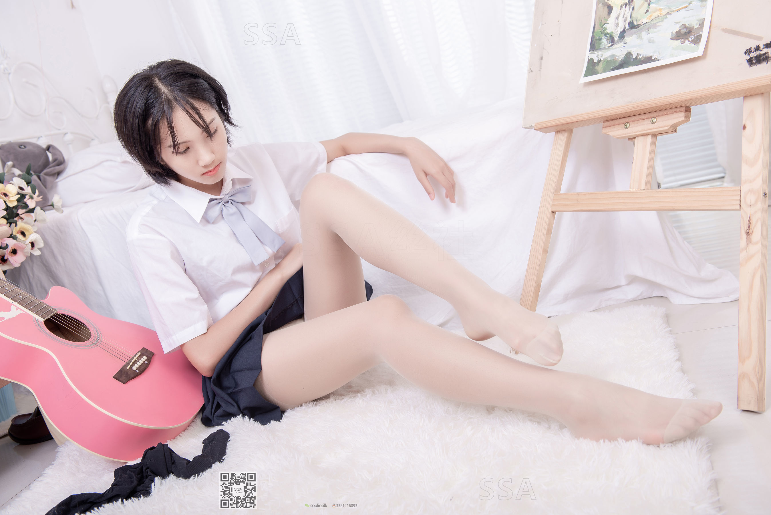[SSA丝社]超清写真 No.181 小佩 酒窝少女JK制服肉丝黑袜