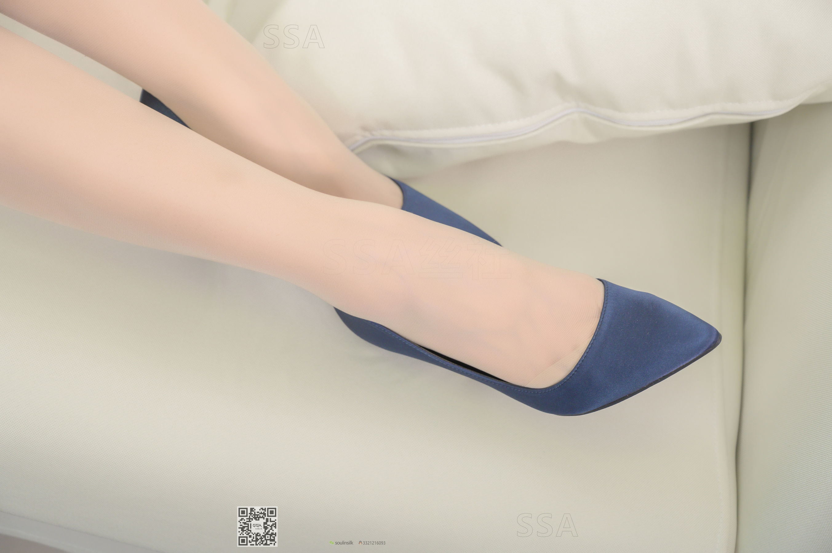 [SSA丝社]超清写真 No.192 小鹿 蓝色条纹裙