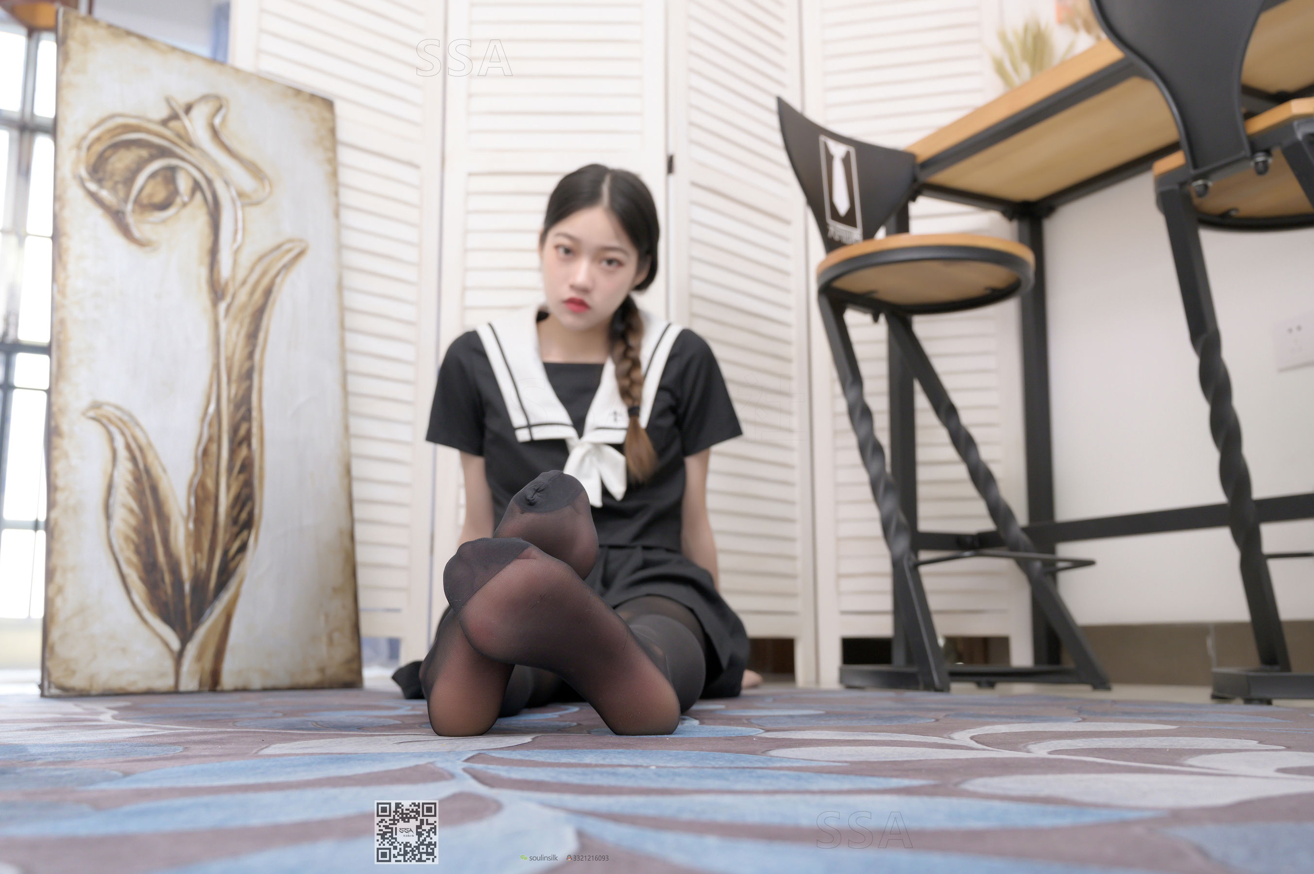 [SSA丝社]超清写真 No.205 小九 黑丝JK制服