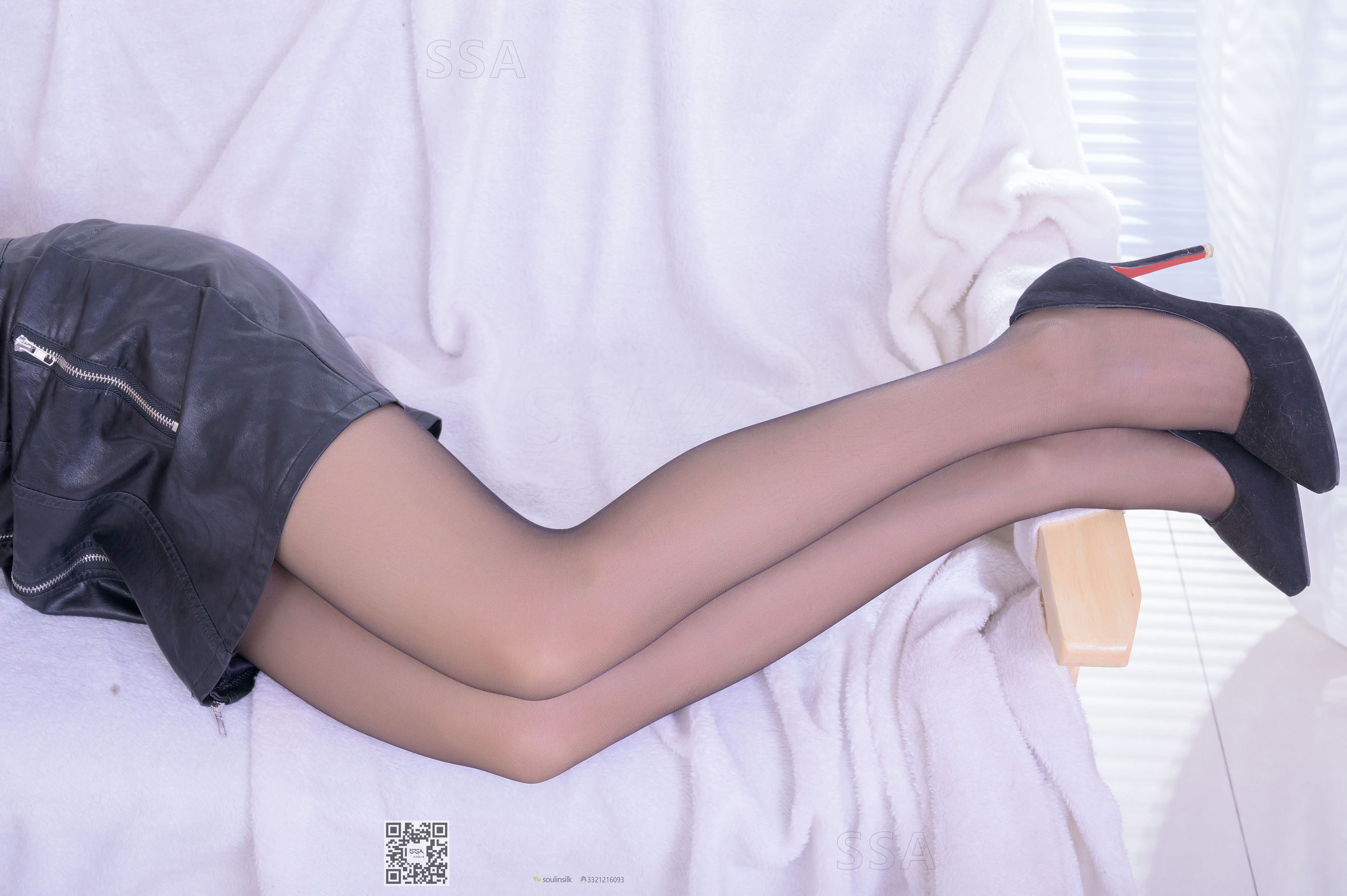 [SSA丝社]超清写真 No.220 健身教练淼淼 皮裙遐想