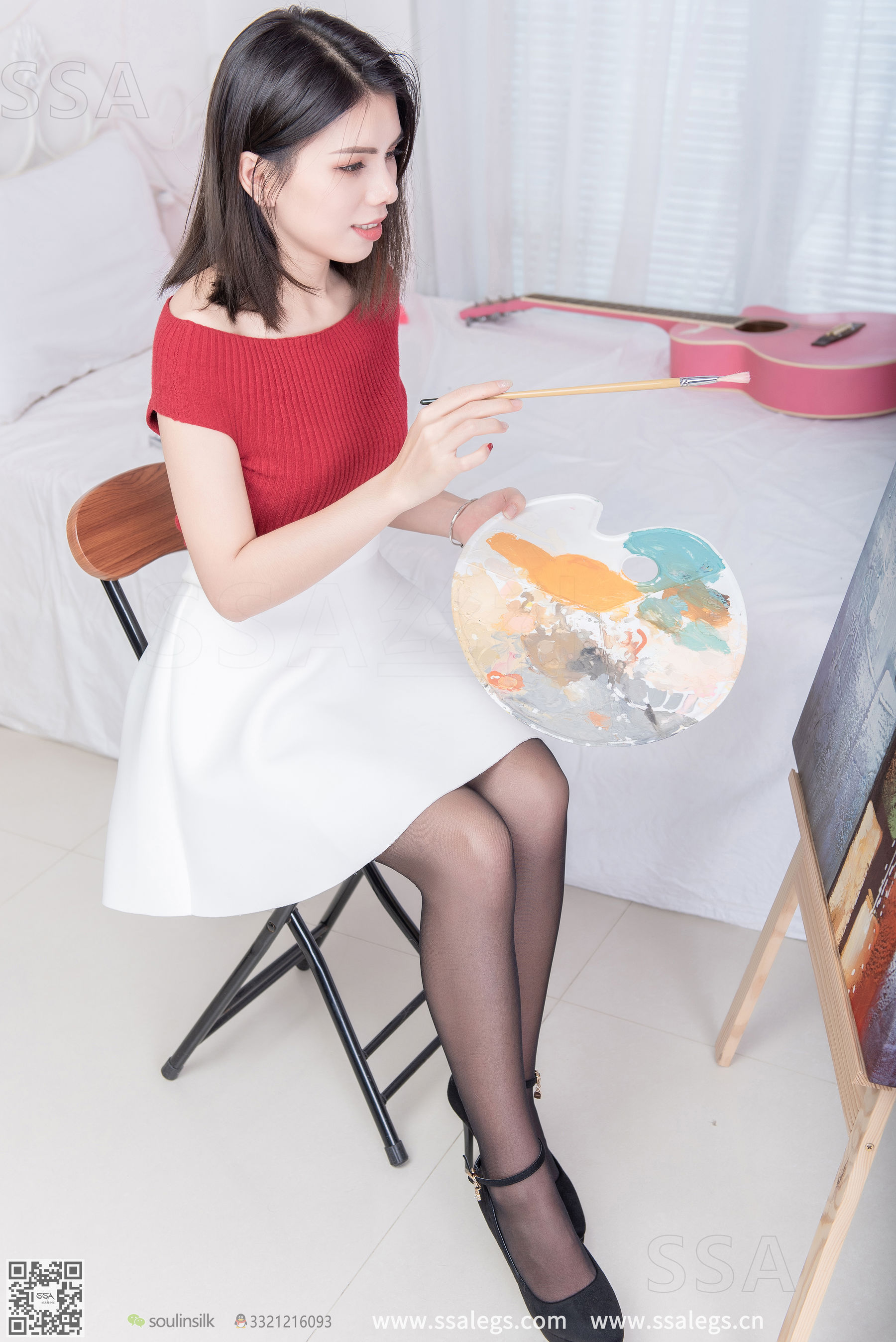[SSA丝社]超清写真 No.251 芷沫 画室