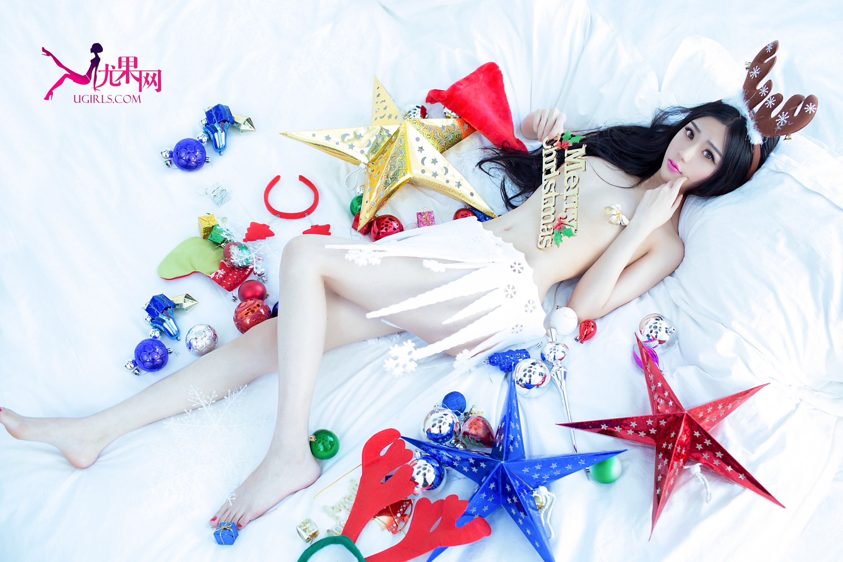 [尤果网Ugirls] F004 纯小希/金子熙/兮媛 《这个圣诞不会冷》