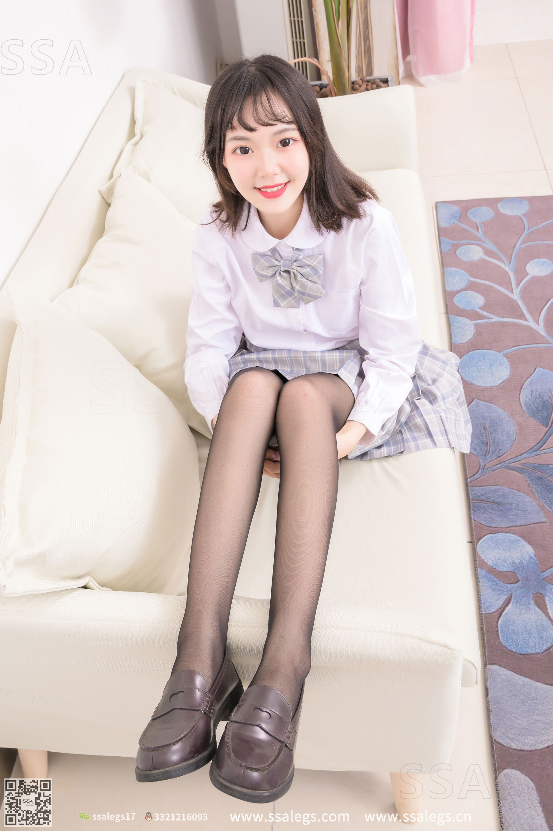 [SSA丝社]超清写真 No.268 阳阳 笑容治愈系JK制服(上)