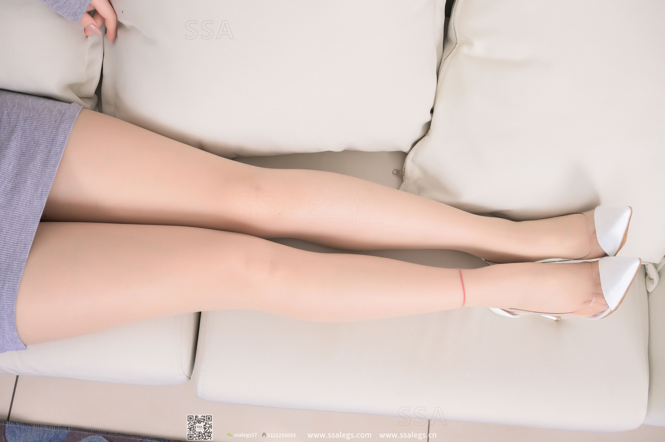 [SSA丝社]超清写真 No.296 蜜桃 笑容治愈系少女的肉丝袜毛衣裙(上)