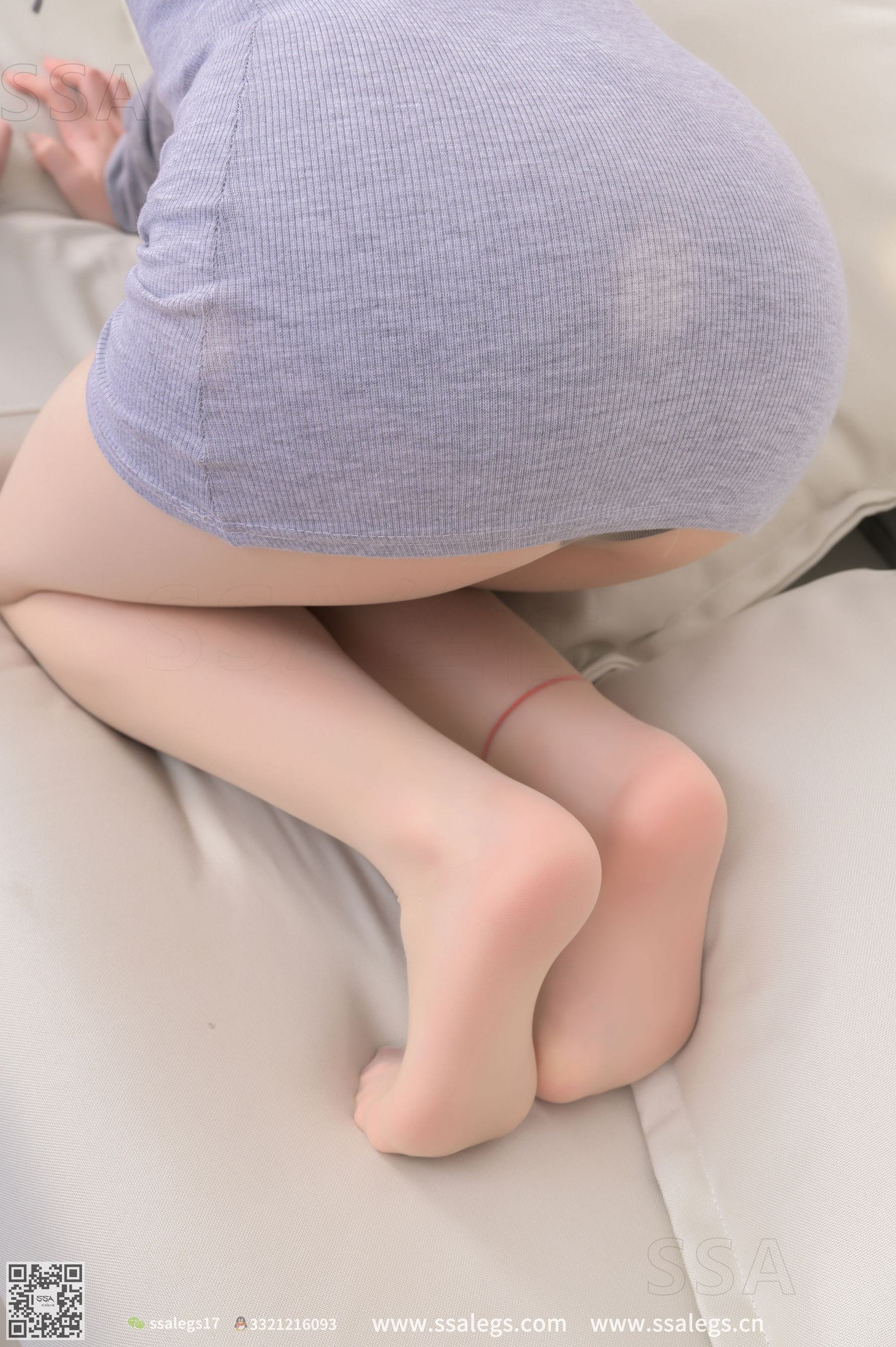 [SSA丝社]超清写真 No.297 蜜桃 笑容治愈系少女的肉丝袜毛衣裙(下)