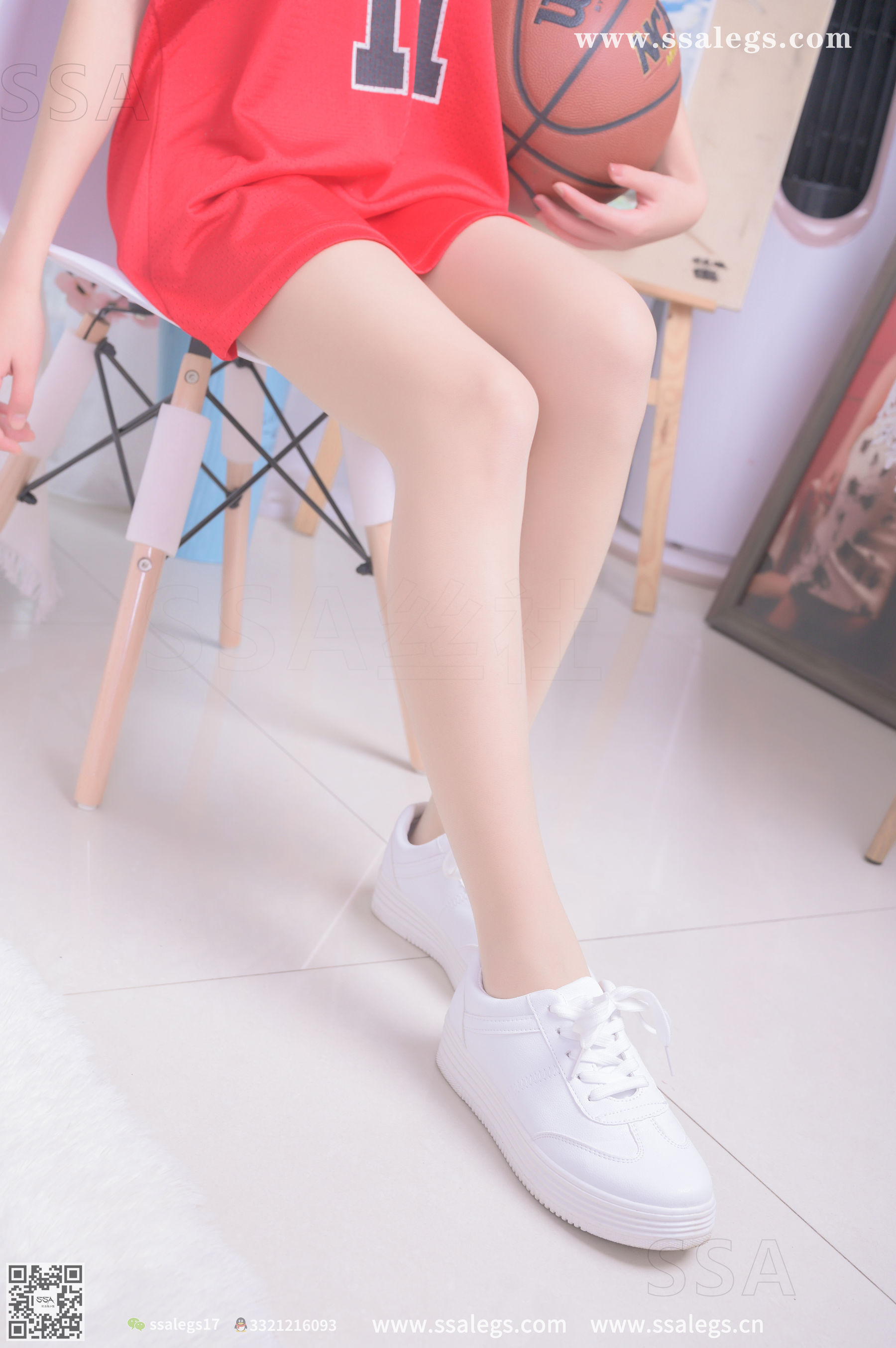 [SSA丝社]超清写真 No.324 素素 小姐姐放假在家陪你玩篮球(上)