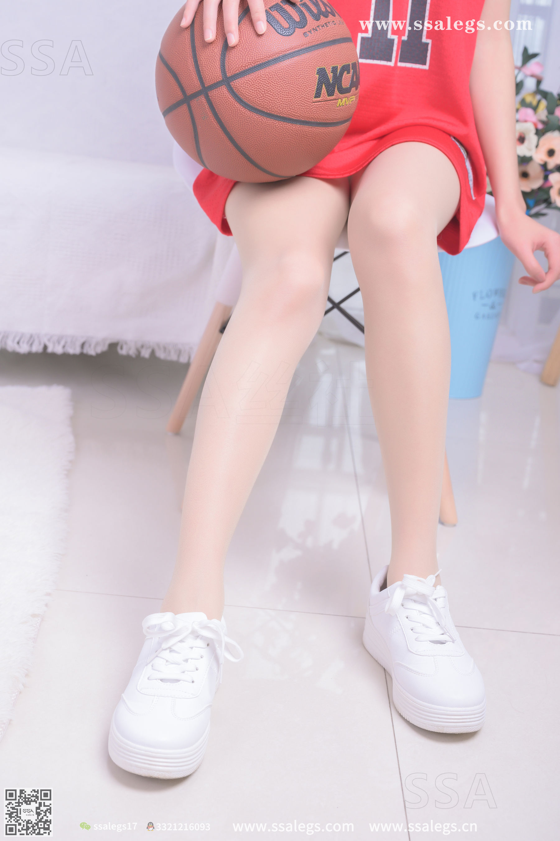 [SSA丝社]超清写真 No.324 素素 小姐姐放假在家陪你玩篮球(上)