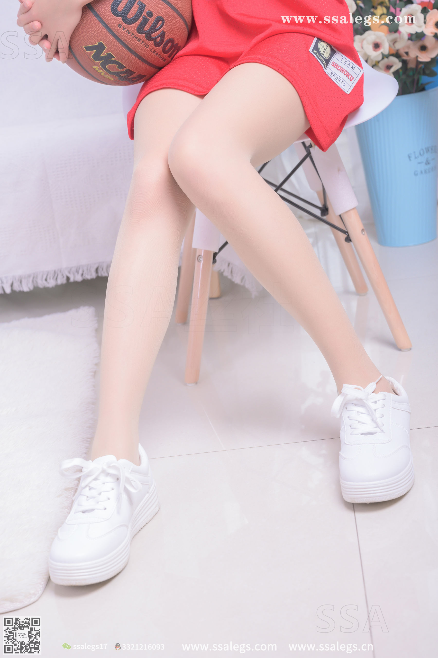[SSA丝社]超清写真 No.324 素素 小姐姐放假在家陪你玩篮球(上)