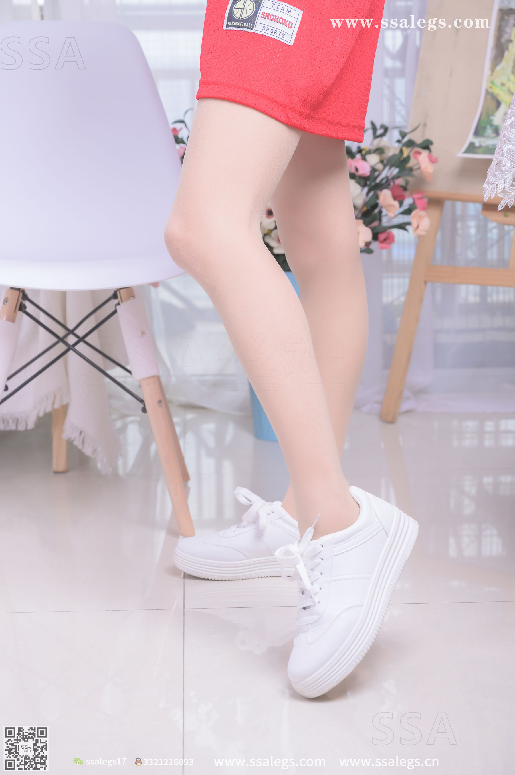 [SSA丝社]超清写真 No.324 素素 小姐姐放假在家陪你玩篮球(上)