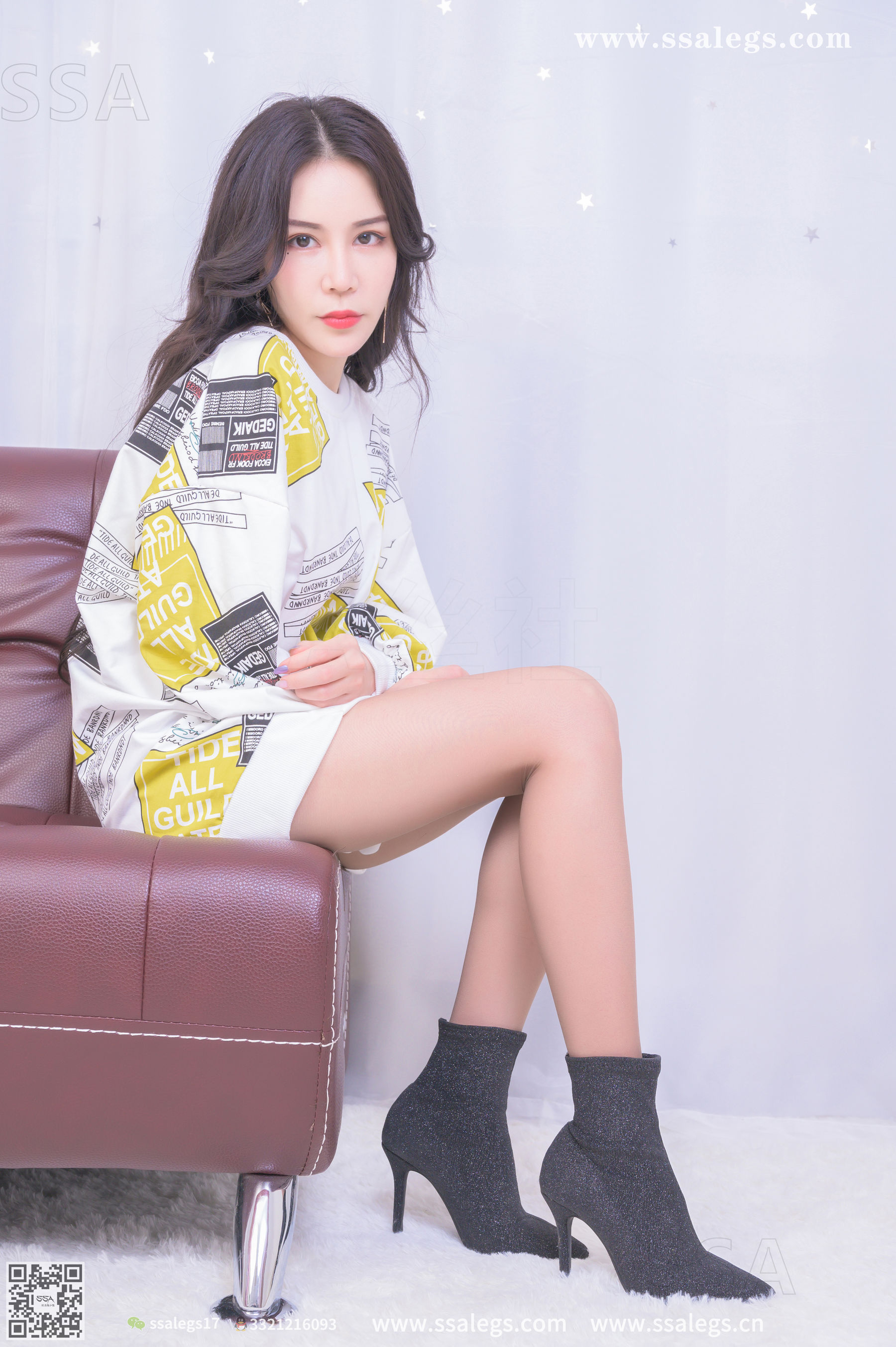 [SSA丝社]超清写真 No.328 娜娜 御姐的缘味咖啡丝袜写真(上)