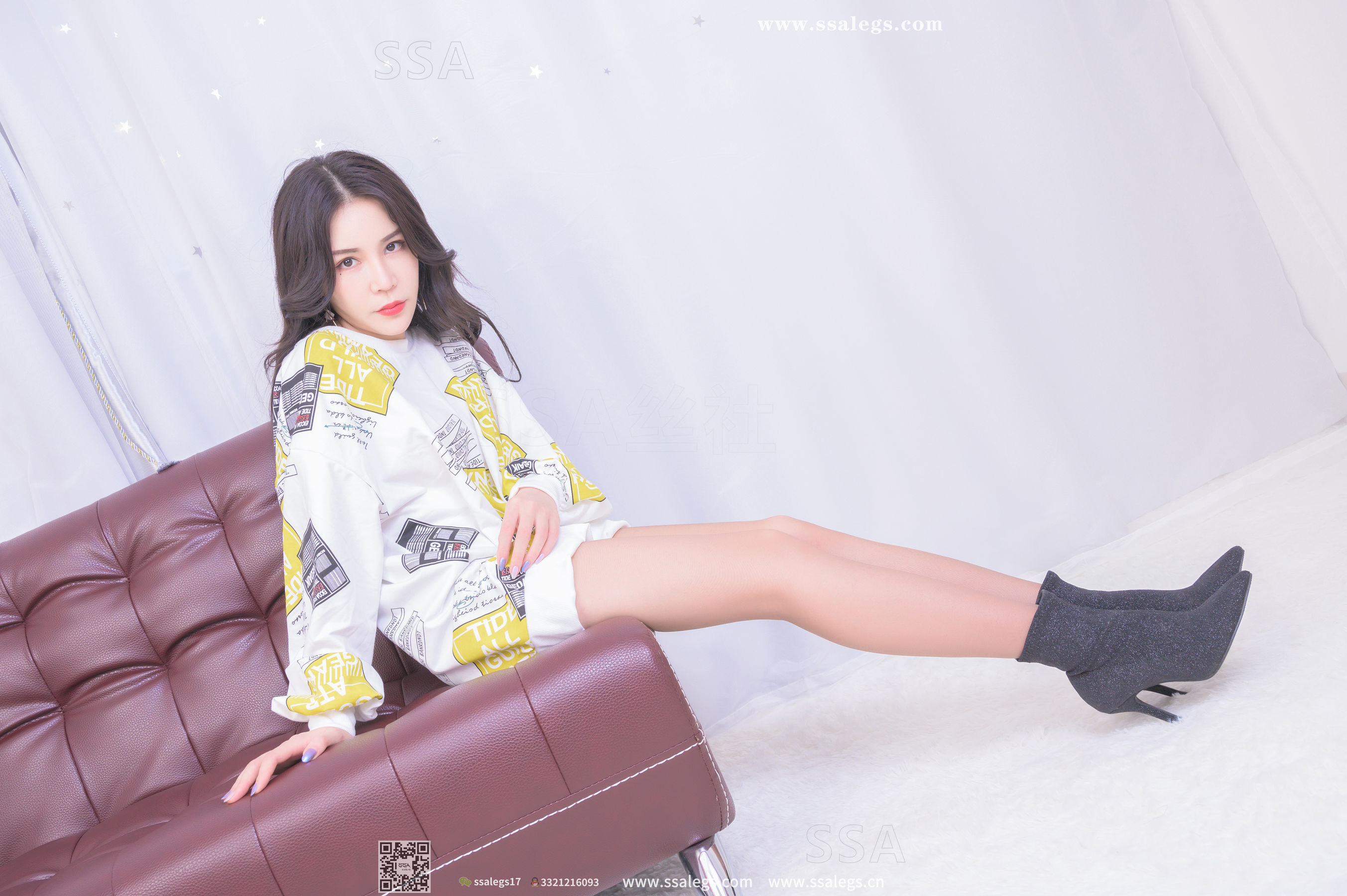 [SSA丝社]超清写真 No.328 娜娜 御姐的缘味咖啡丝袜写真(上)