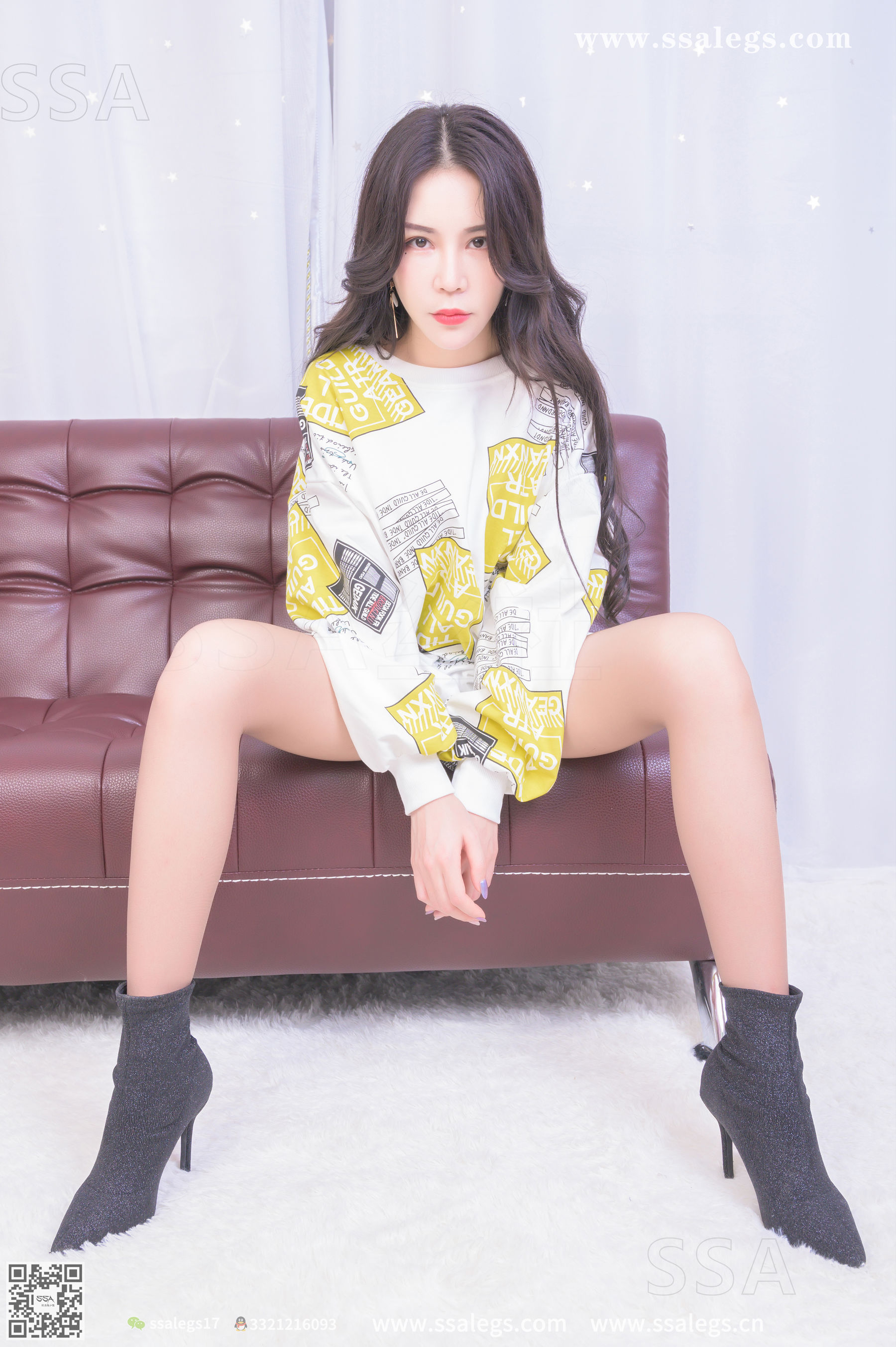 [SSA丝社]超清写真 No.328 娜娜 御姐的缘味咖啡丝袜写真(上)