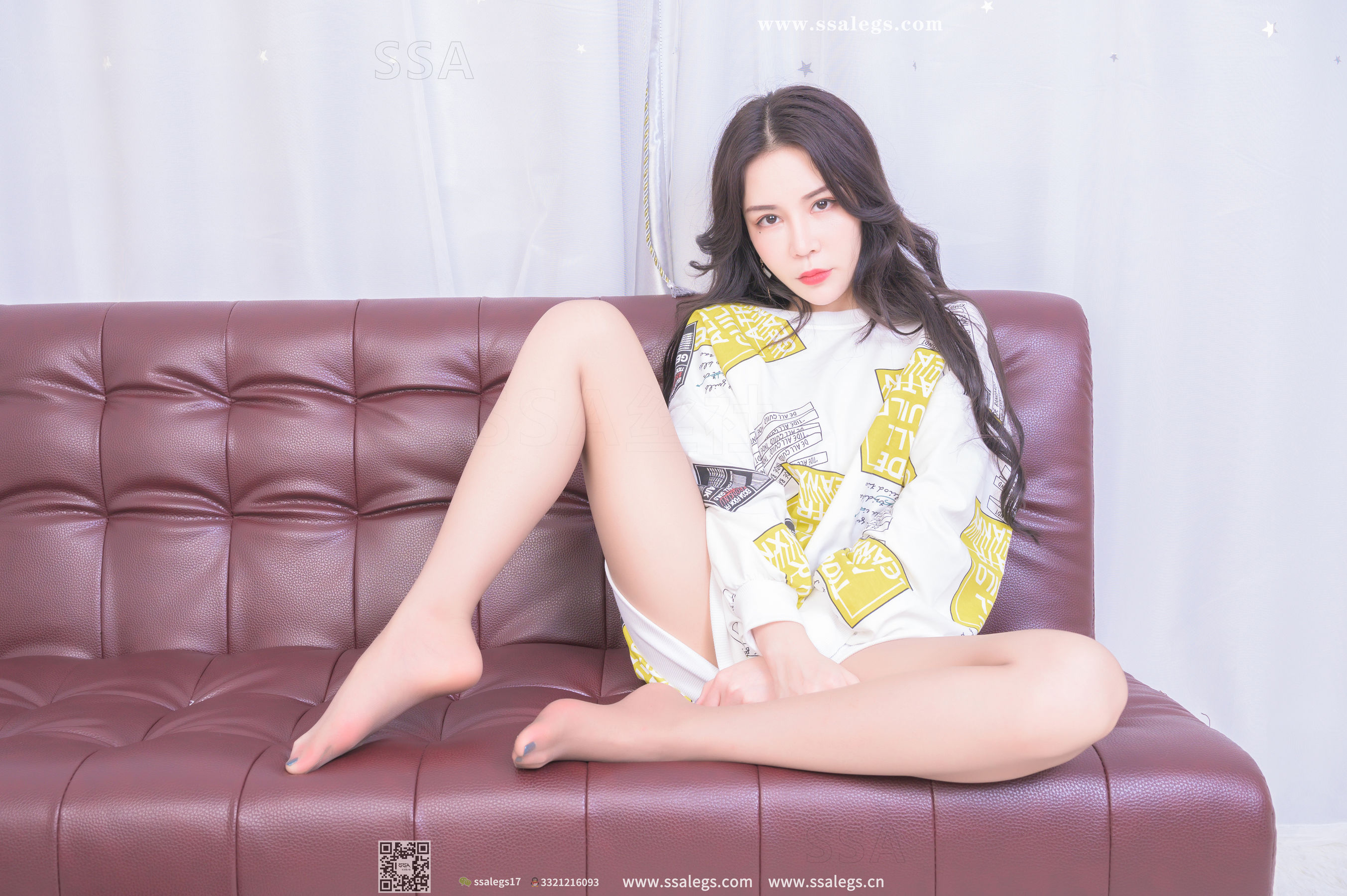 [SSA丝社]超清写真 No.328 娜娜 御姐的缘味咖啡丝袜写真(上)