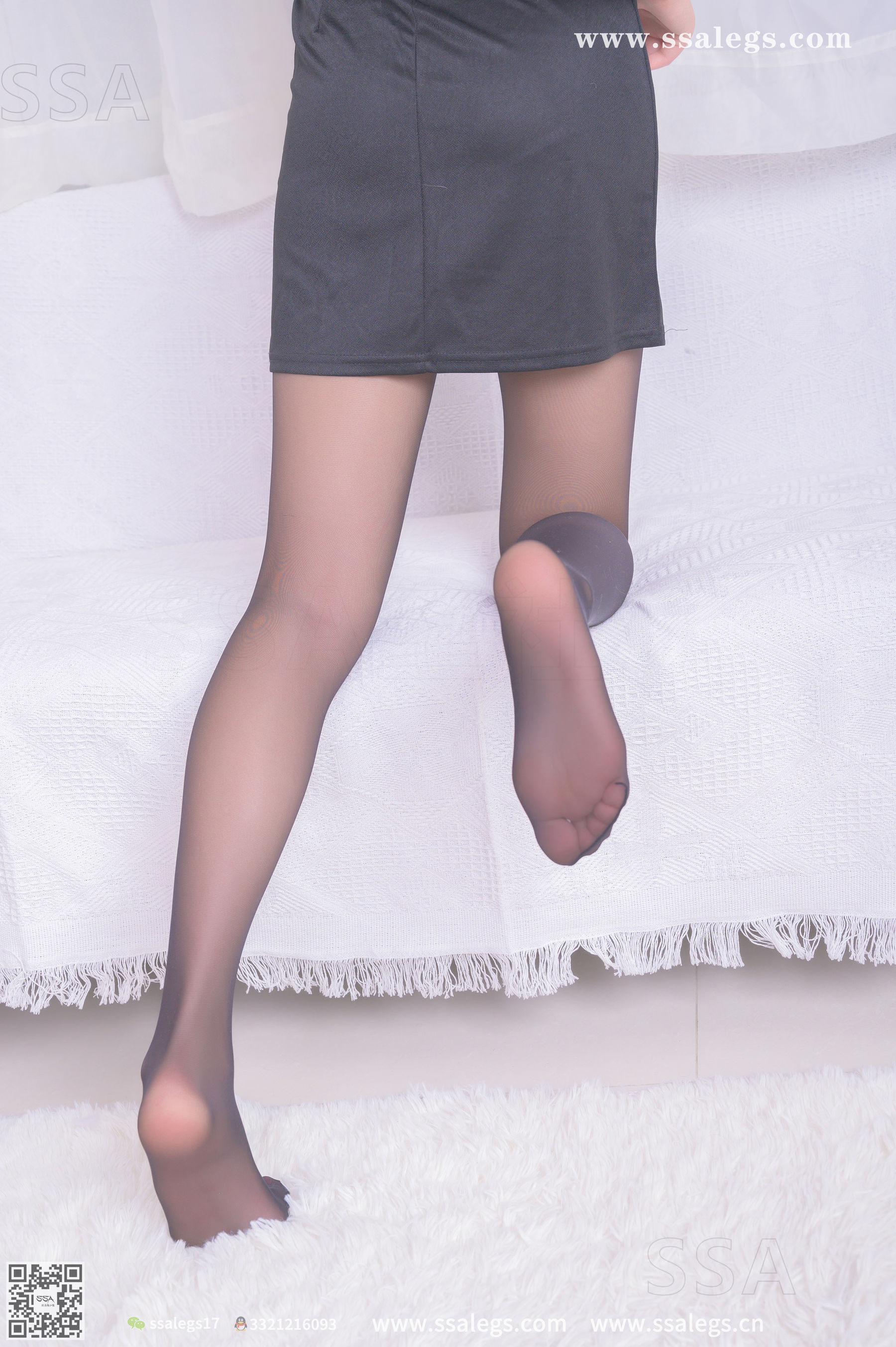 [SSA丝社]超清写真 No.333 素素 今天只想穿上黑丝给你看(下)