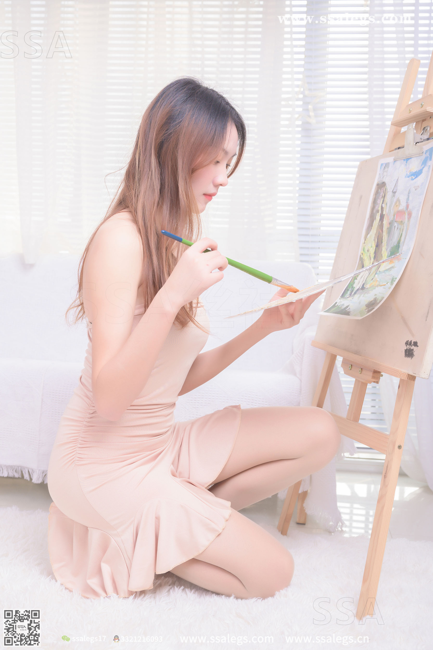 [SSA丝社]超清写真 No.341 素素 画师少女玩乐的一天(下)