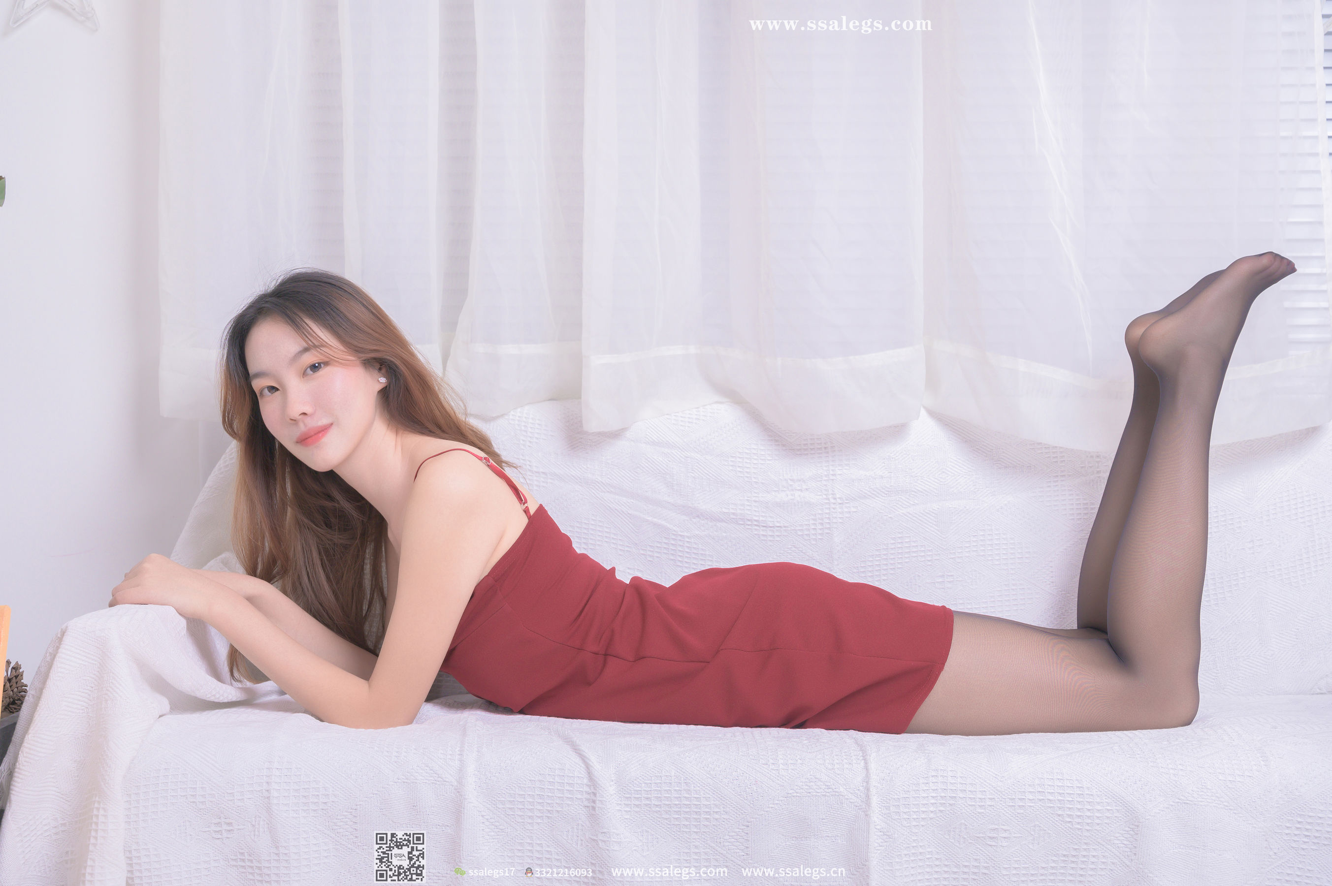 [SSA丝社]超清写真 No.365 素素 蒨蒨红裙好女儿(下)