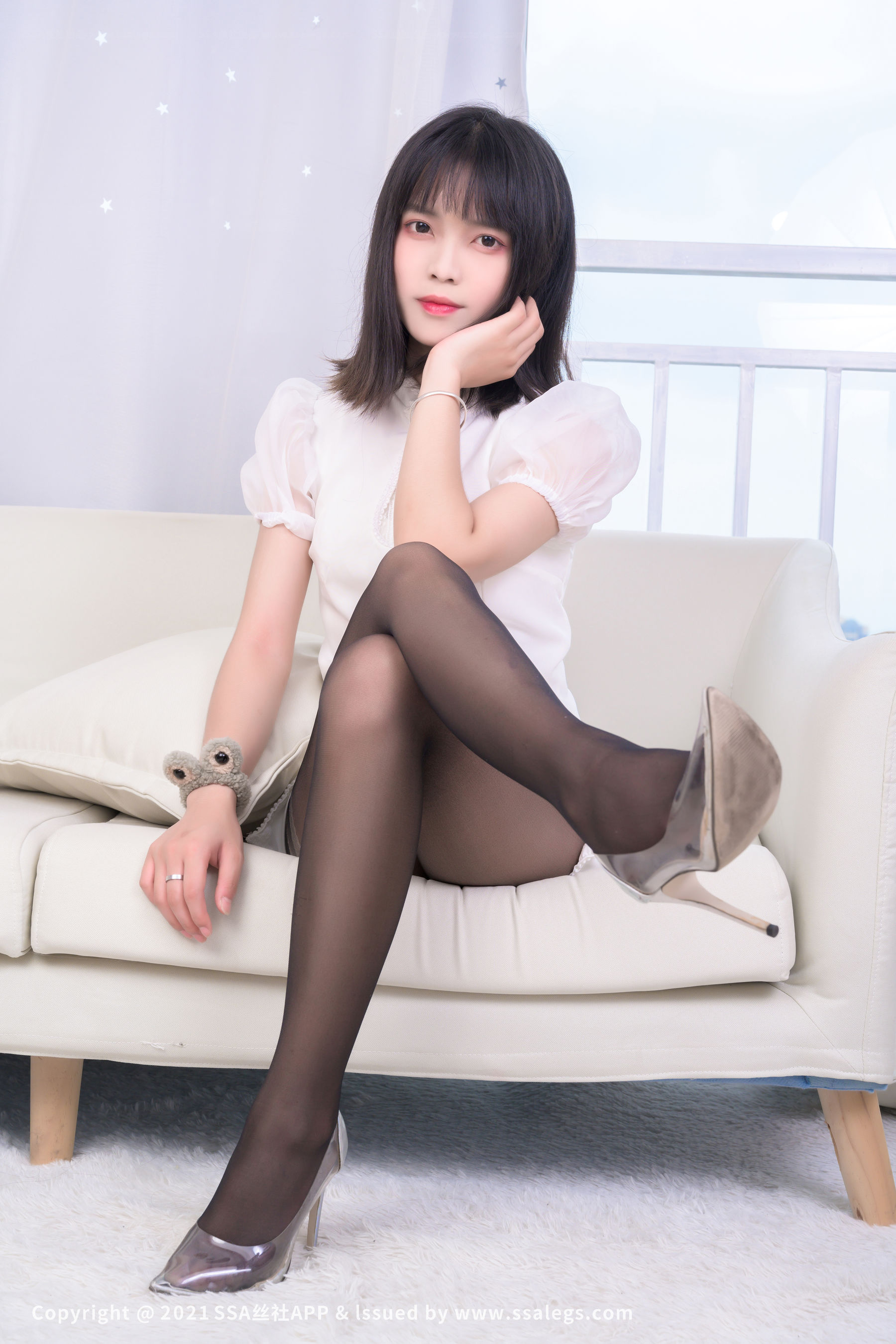 [SSA丝社]超清写真 No.664 腿模丹丹 黑丝袜美足（上）