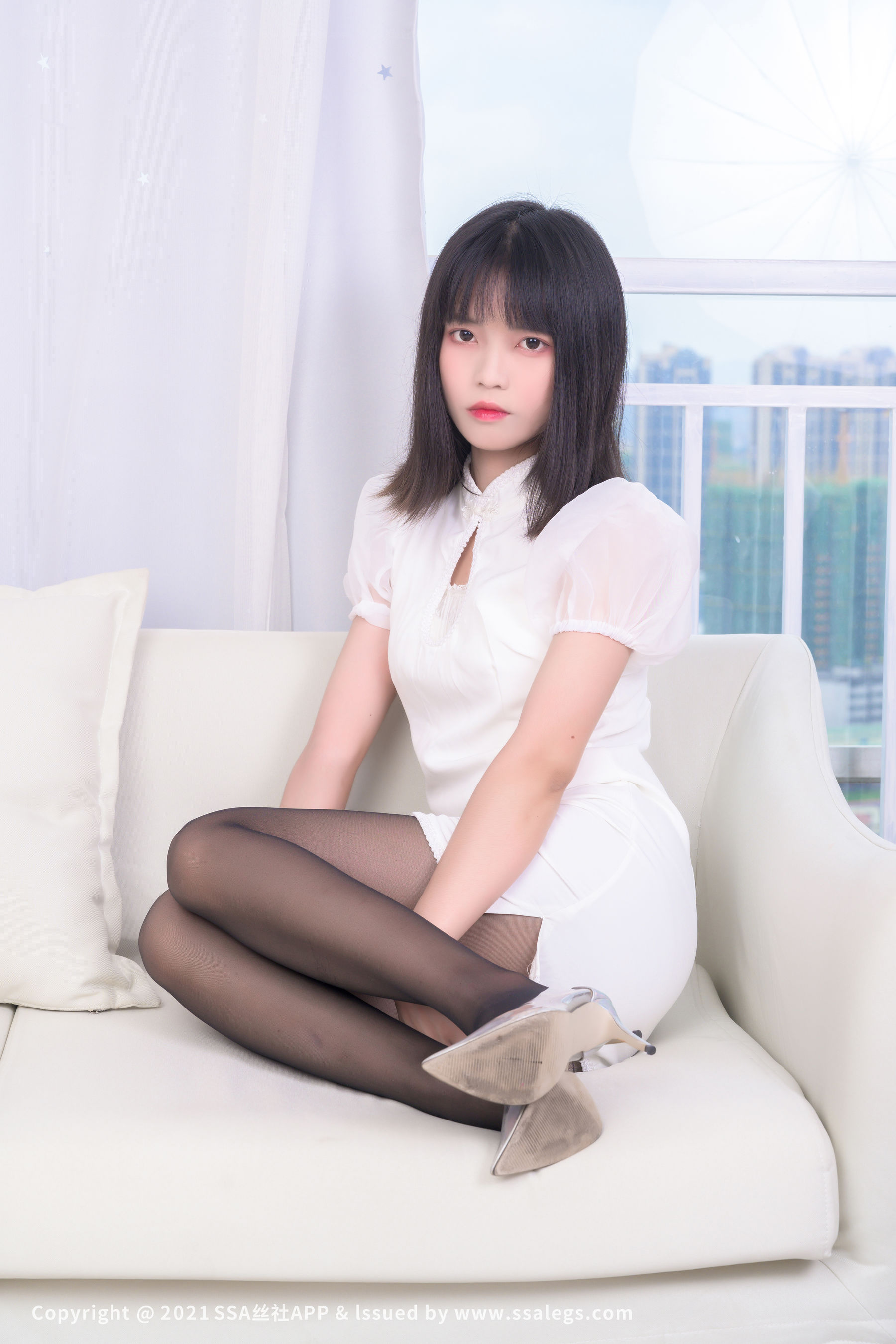 [SSA丝社]超清写真 No.664 腿模丹丹 黑丝袜美足（上）