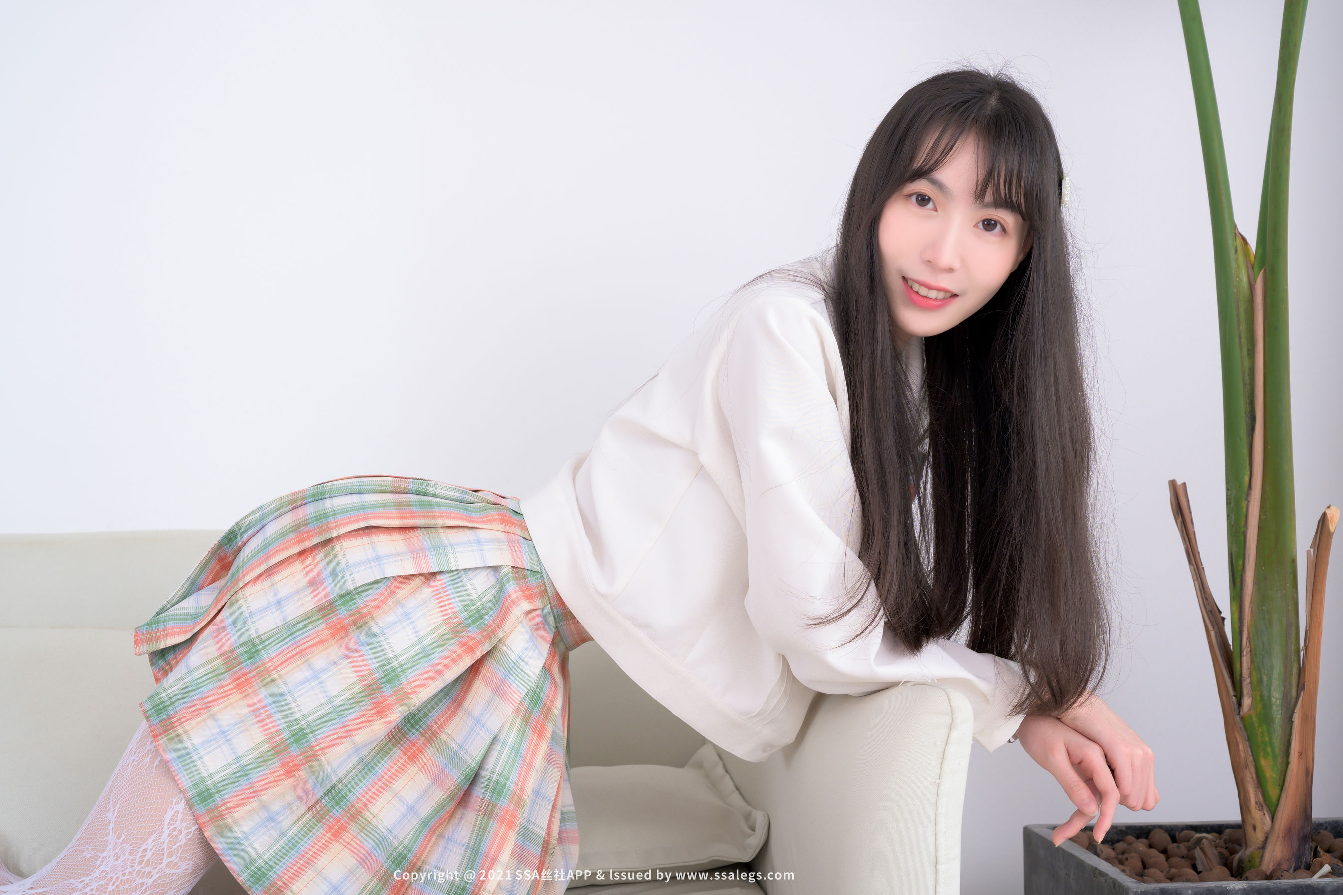 [SSA丝社]超清写真 No.677 腿模团团 白色网袜（下）