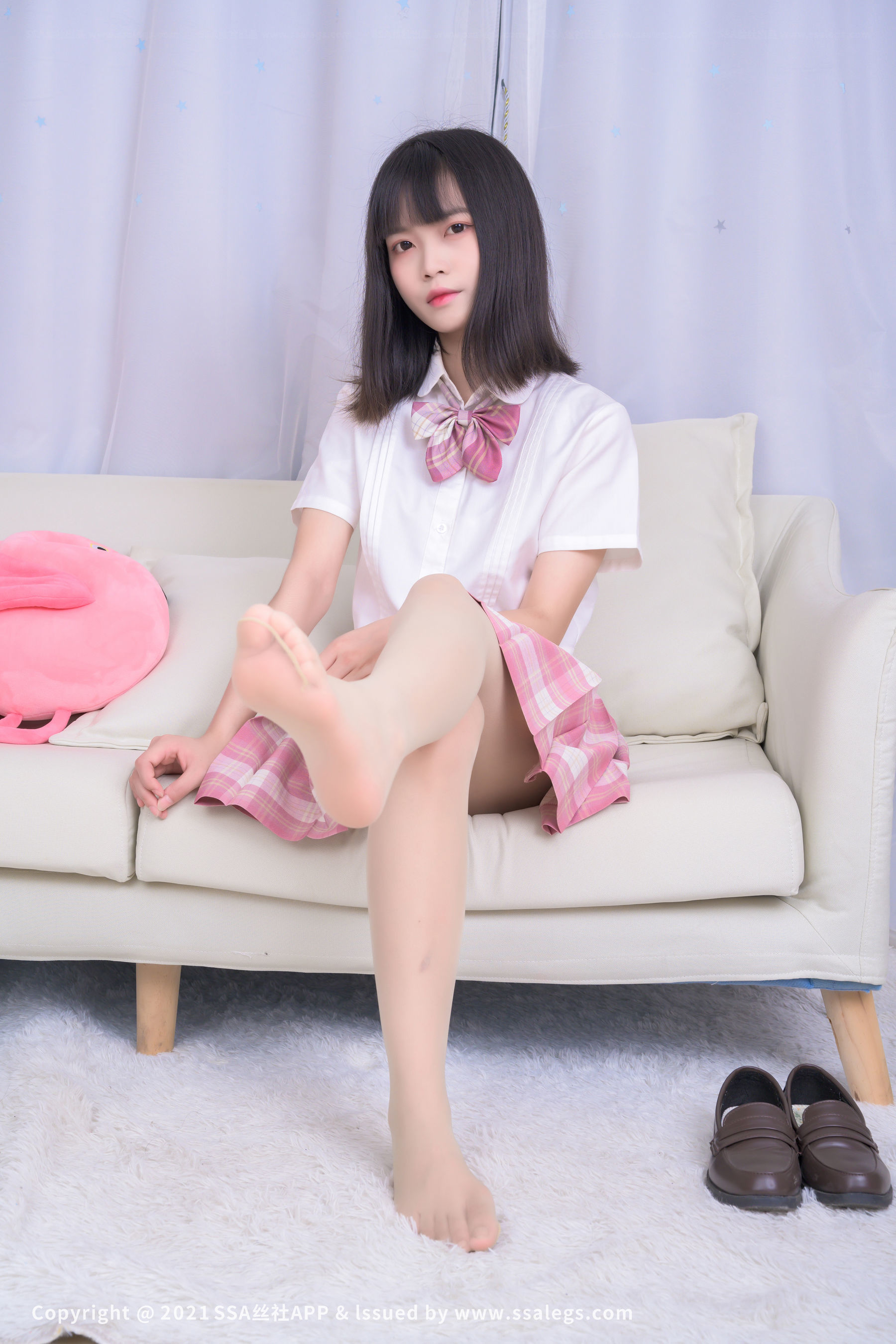 [SSA丝社]超清写真 No.700 模特丹丹 肉丝袜美脚（上）
