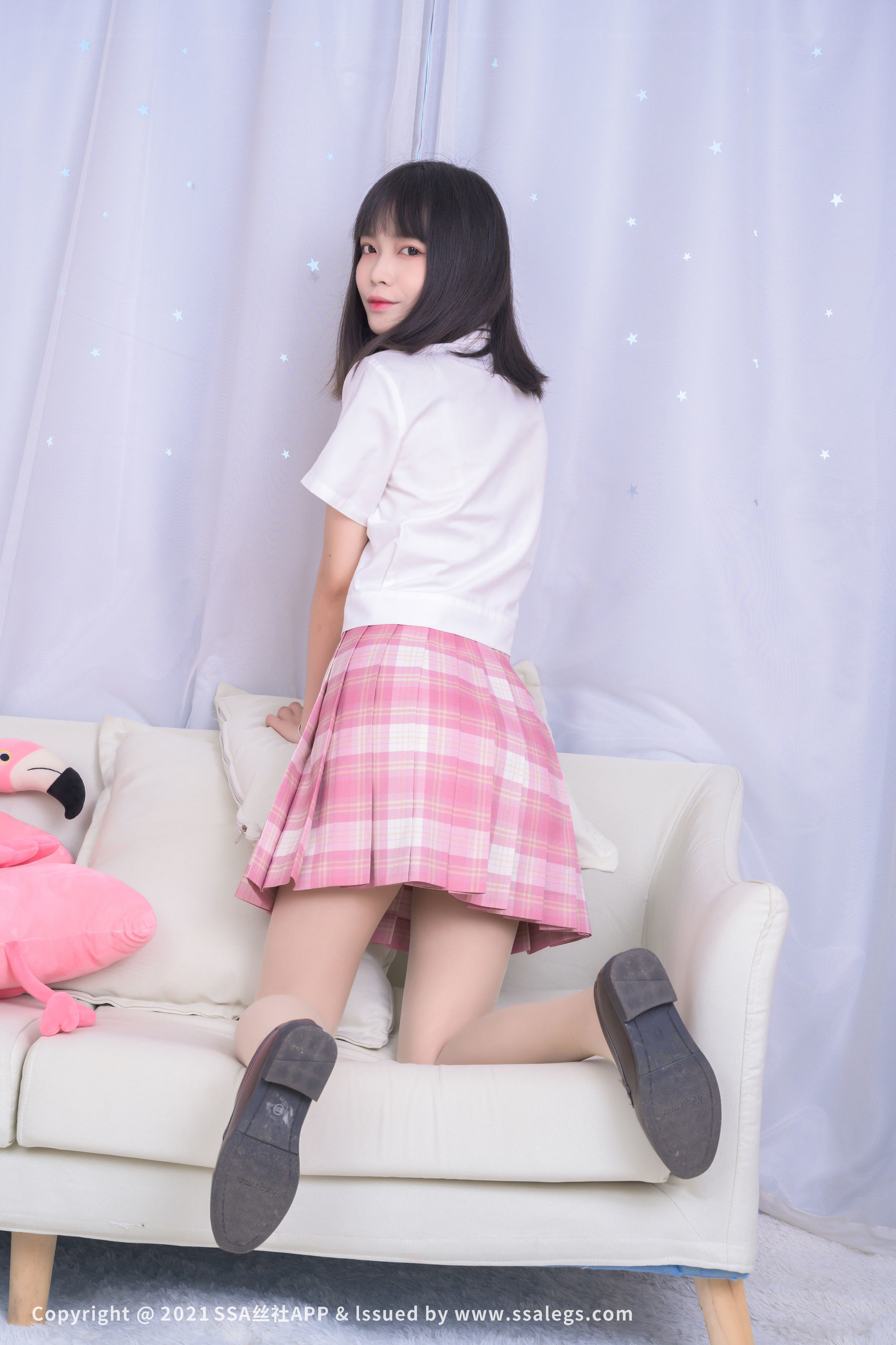 [SSA丝社]超清写真 No.700 模特丹丹 肉丝袜美脚（上）